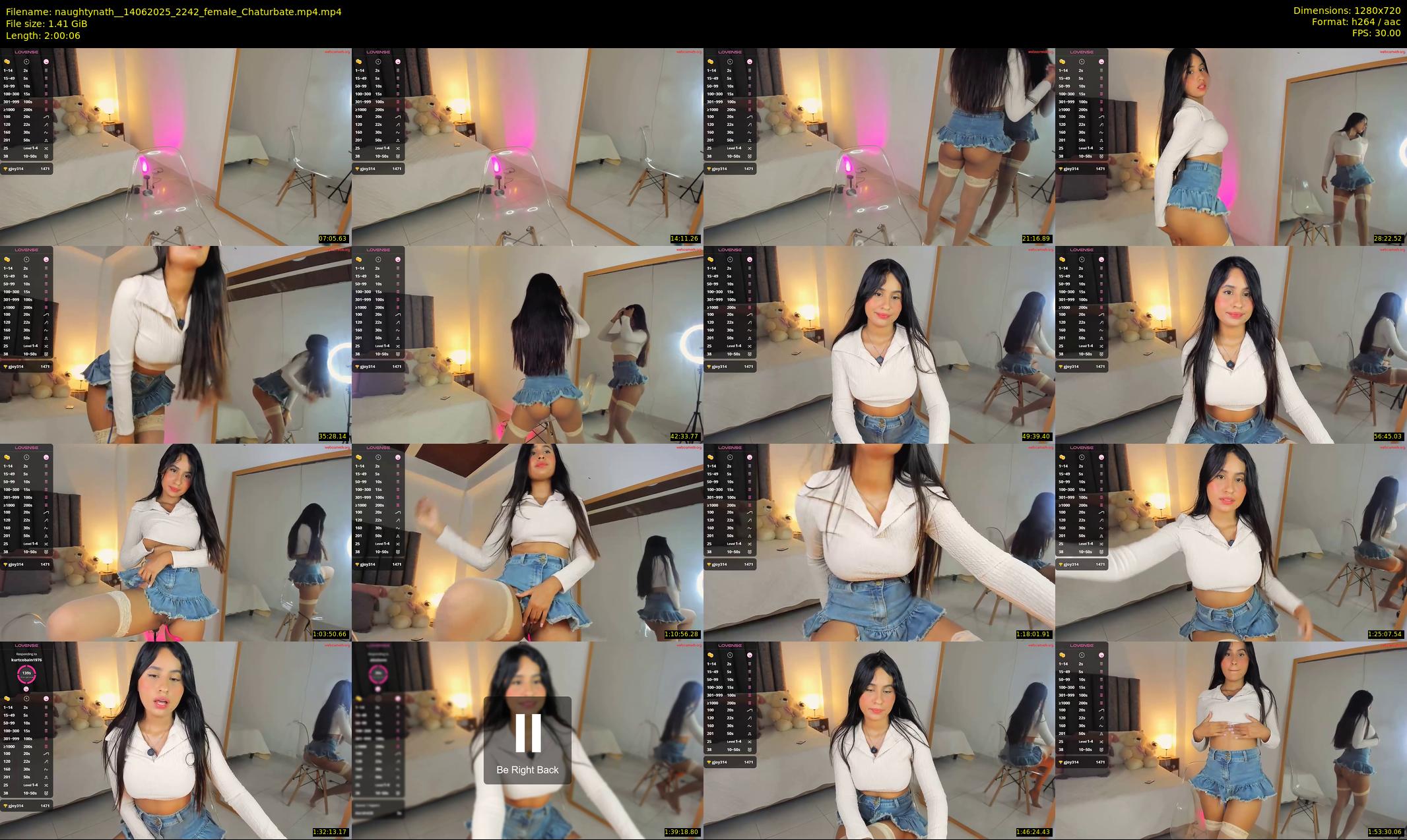 naughtynath_ — 121 minute Chaturbate female cam show recording, 720p, Jun 14, 2025