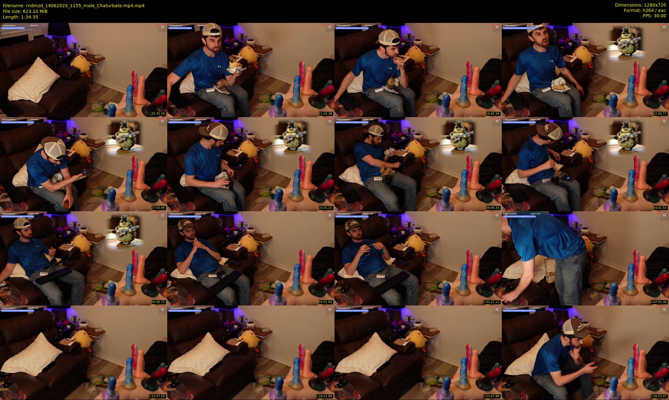rndmzd — 95 minute Chaturbate male cam show recording, 720p, Jun 14, 2025