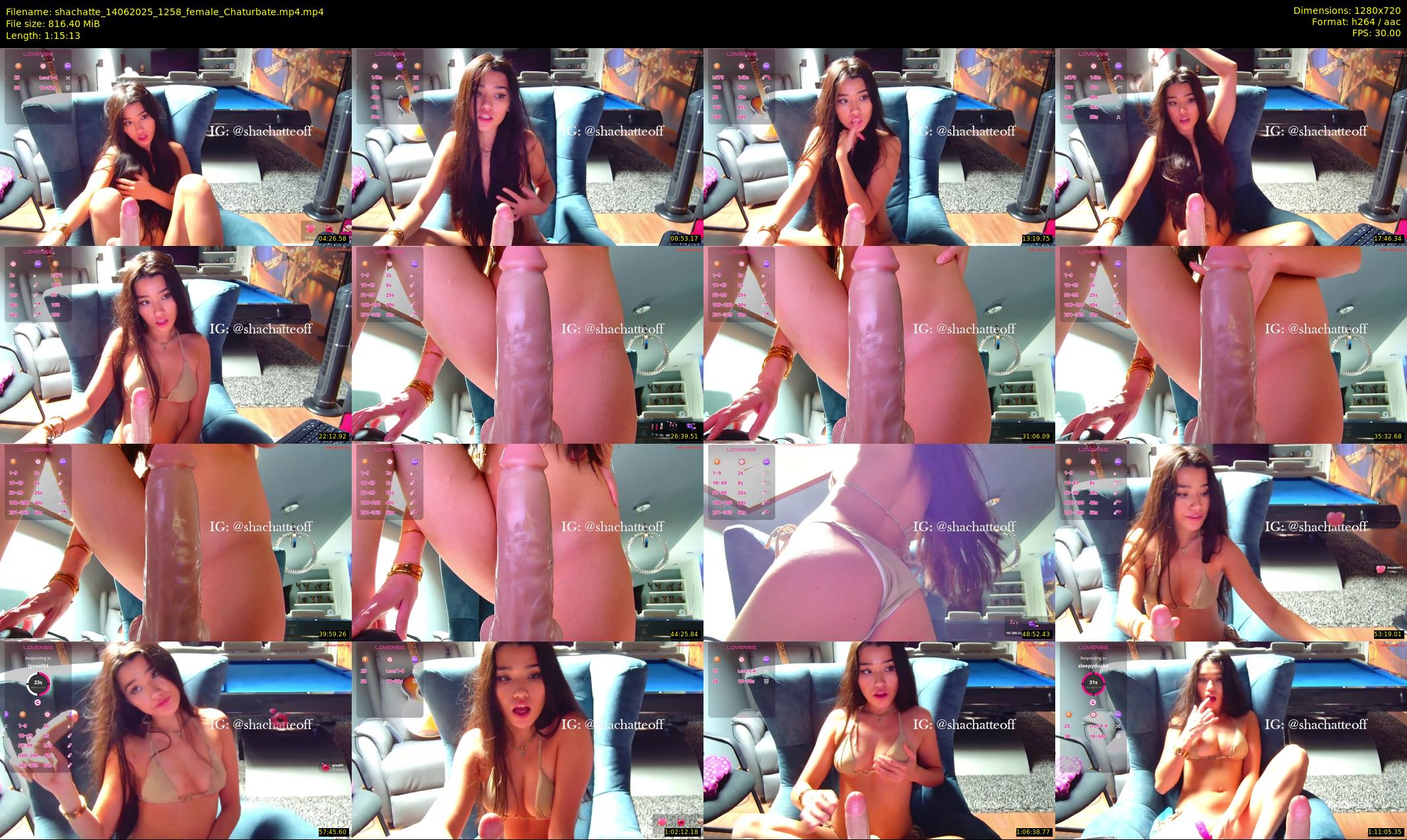 shachatte — 76 minute Chaturbate couple cam show recording, 720p, Jun 14, 2025