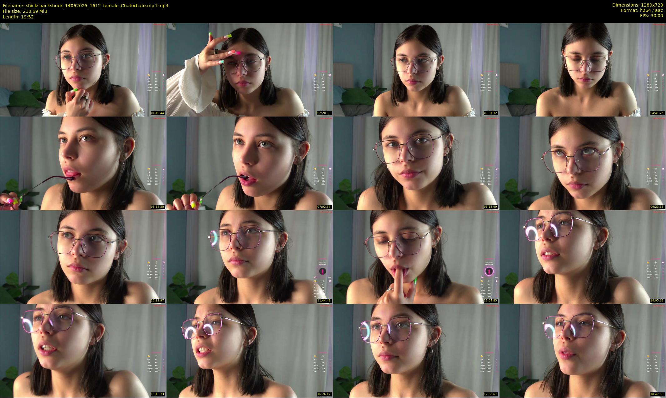 shickshackshock — 20 minute Chaturbate female cam show recording, 720p, Jun 14, 2025
