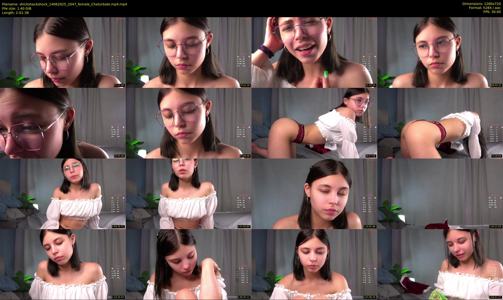 shickshackshock — 122 minute Chaturbate female cam show recording, 720p, Jun 14, 2025
