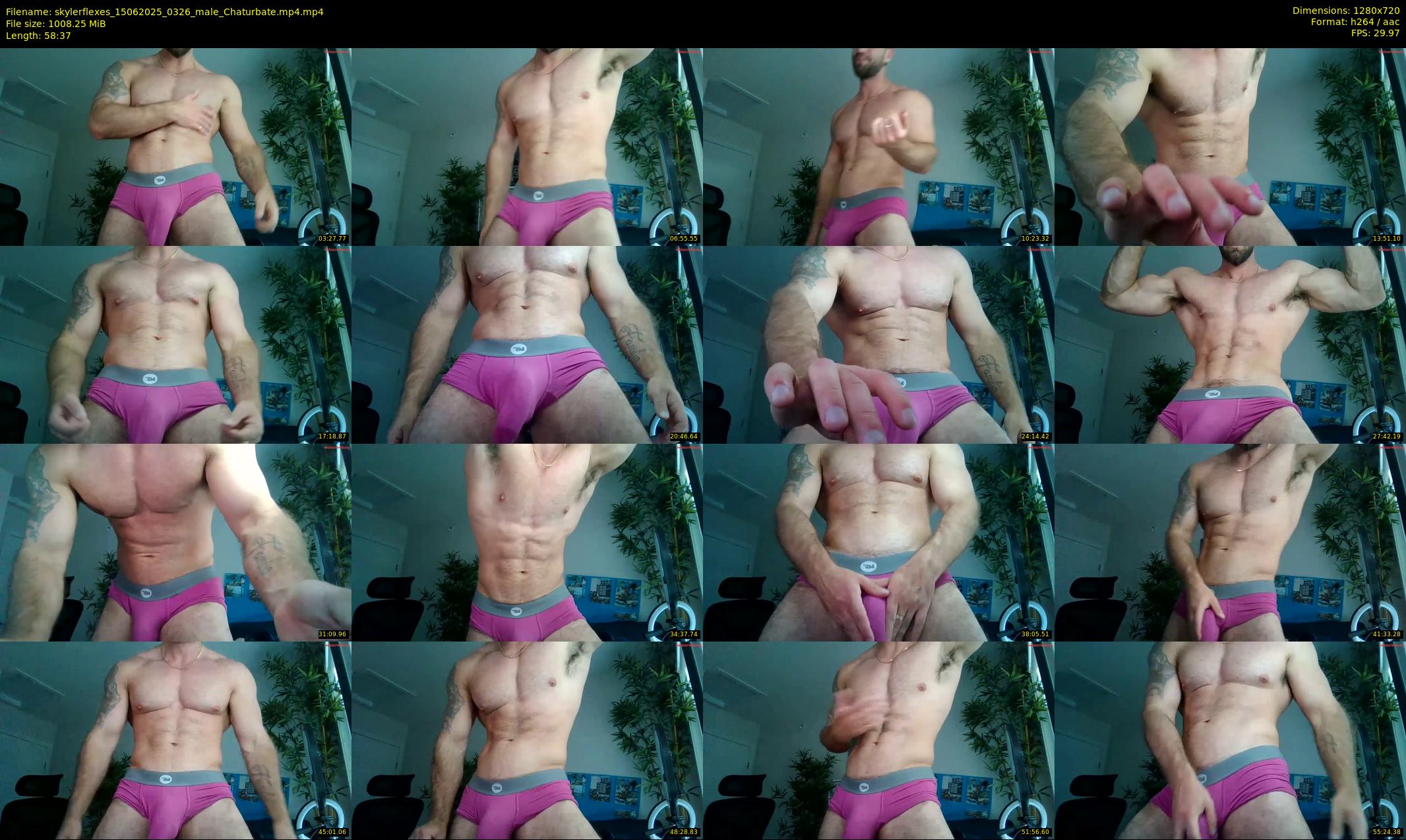 skylerflexes — 59 minute Chaturbate male cam show recording, 720p, Jun 15, 2025