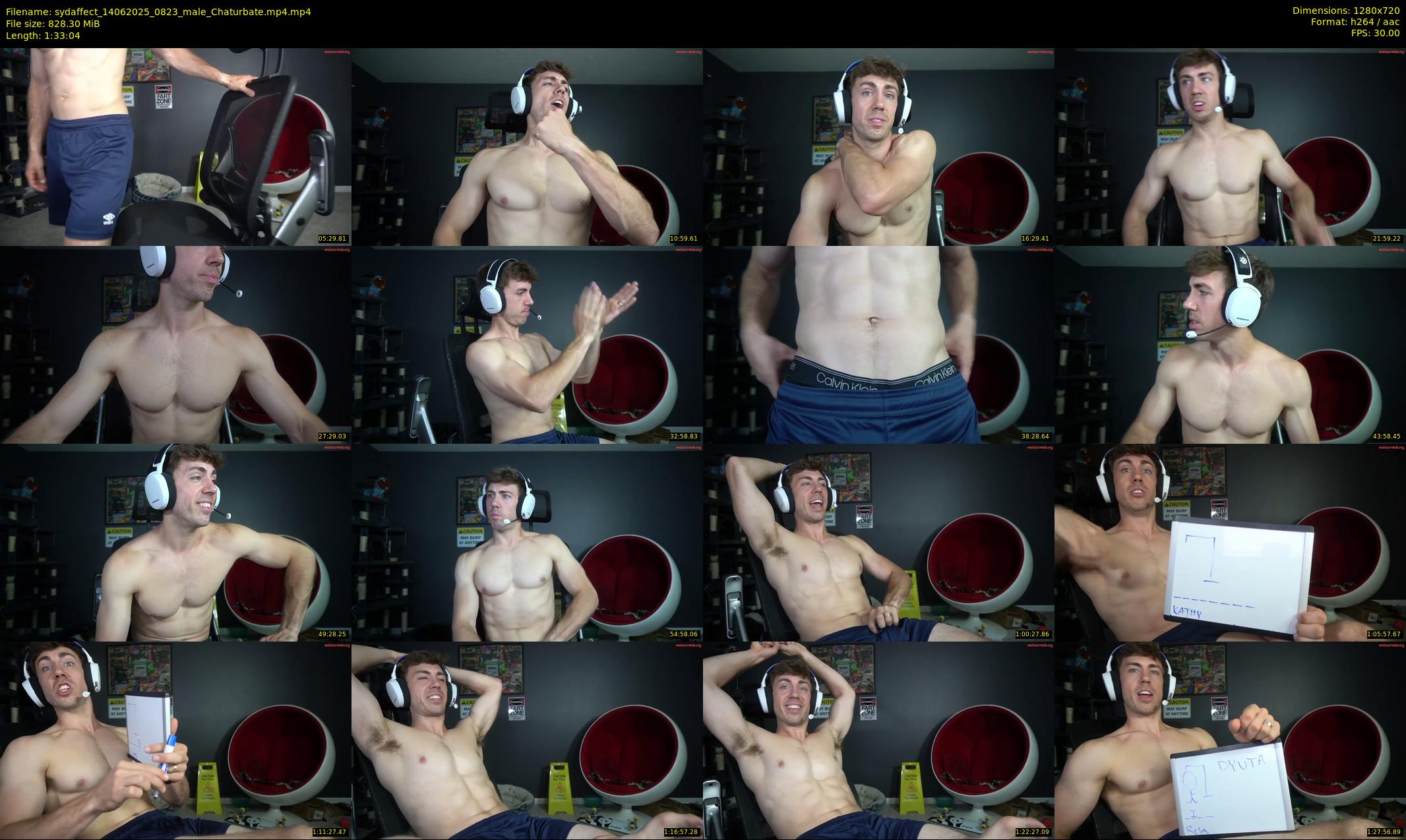 sydaffect — 94 minute Chaturbate male cam show recording, 720p, Jun 14, 2025