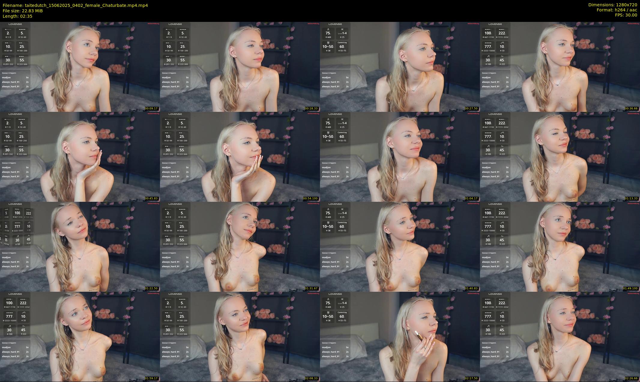 taitedutch — 3 minute Chaturbate female cam show recording, 720p, Jun 15, 2025