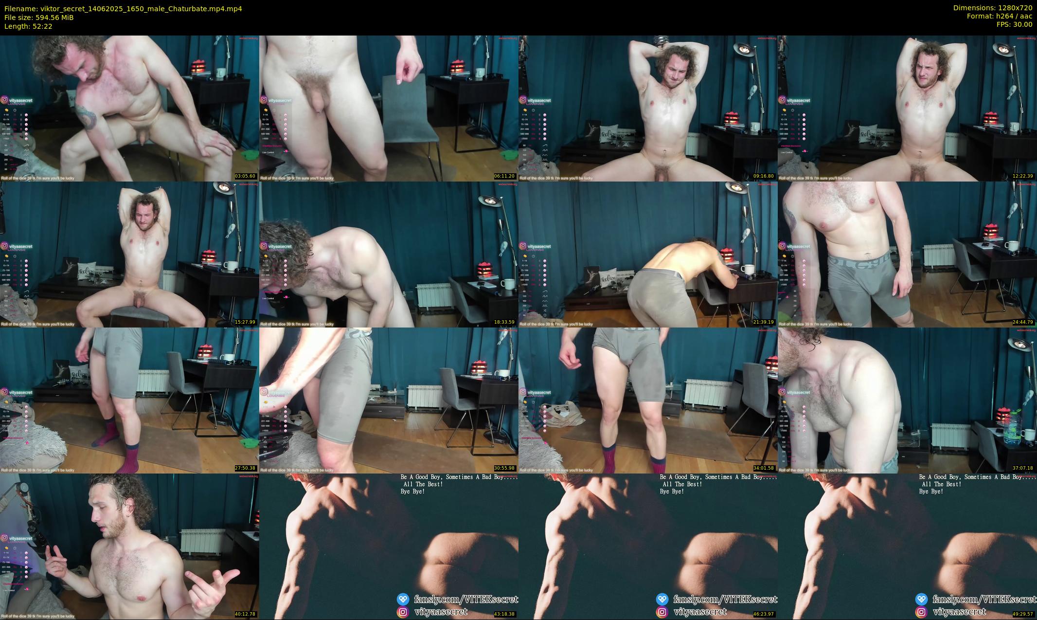 viktor_secret — 53 minute Chaturbate male cam show recording, 720p, Jun 14, 2025