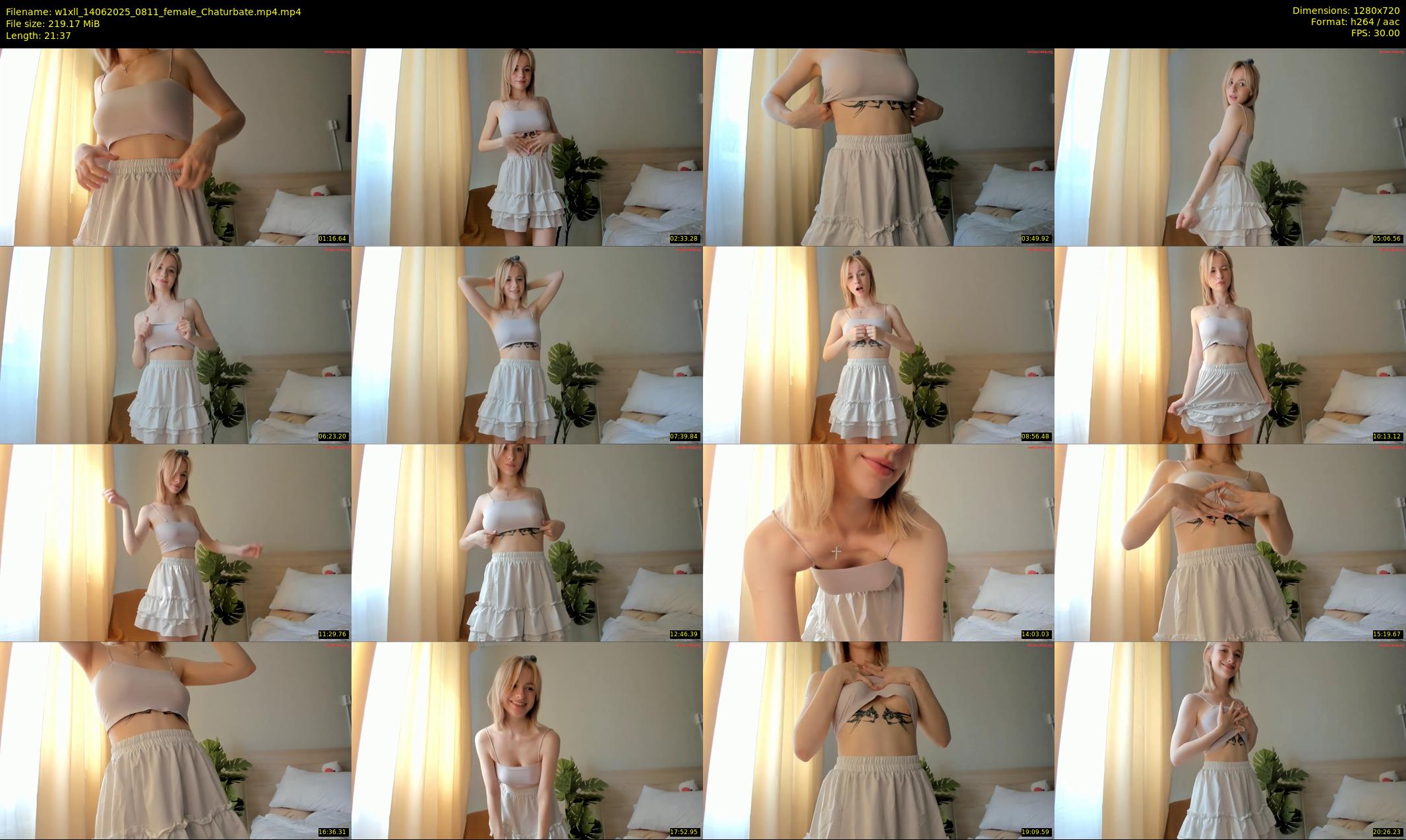 w1xll — 22 minute Chaturbate female cam show recording, 720p, Jun 14, 2025