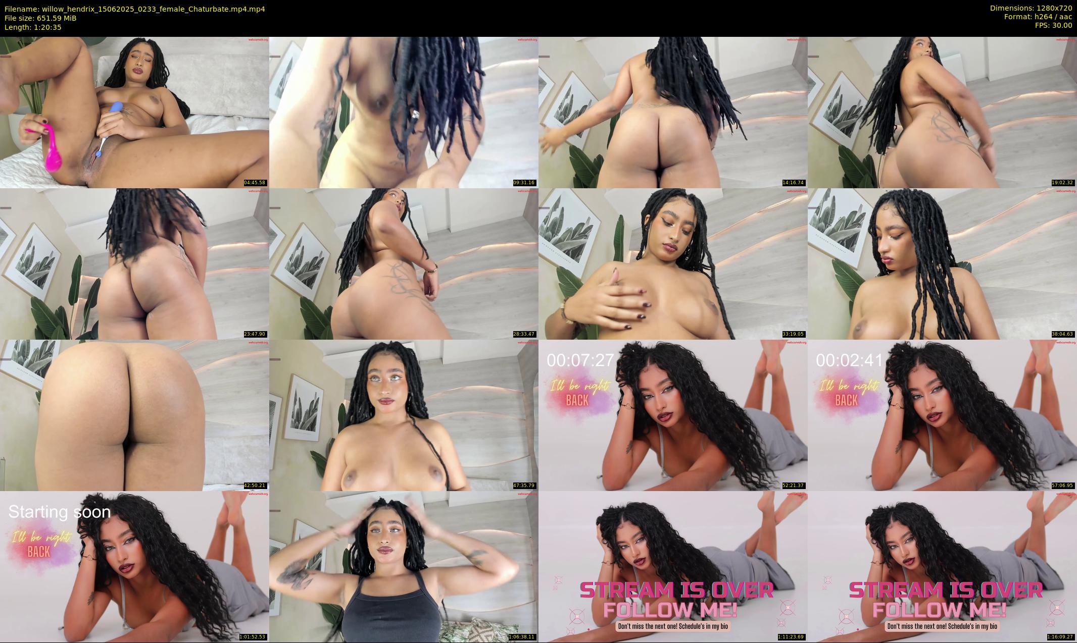 willow_hendrix — 81 minute Chaturbate female cam show recording, 720p, Jun 15, 2025