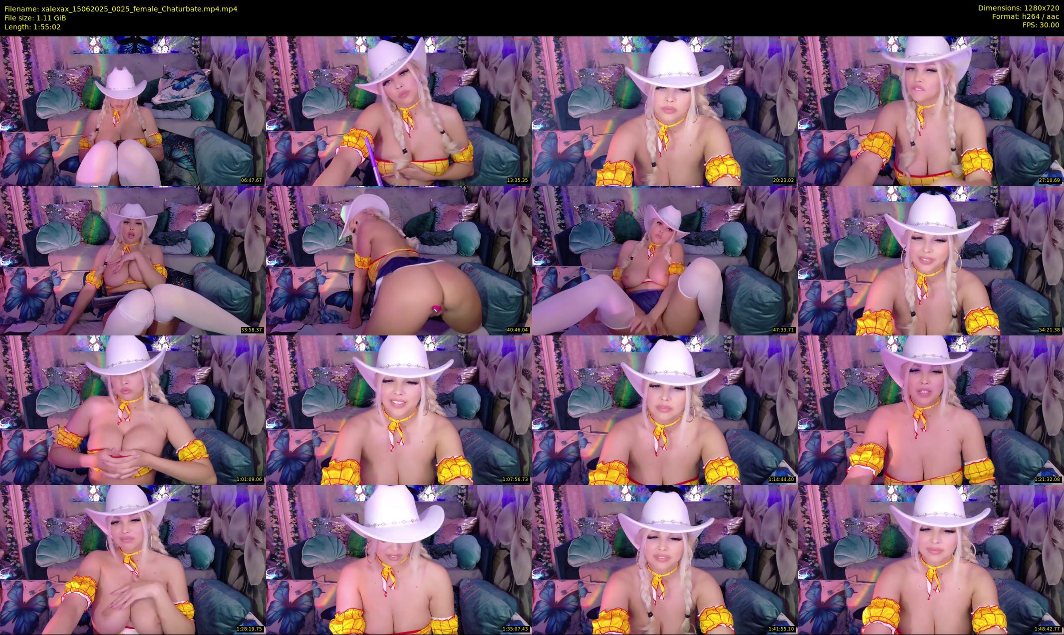 xalexax — 116 minute Chaturbate female cam show recording, 720p, Jun 15, 2025