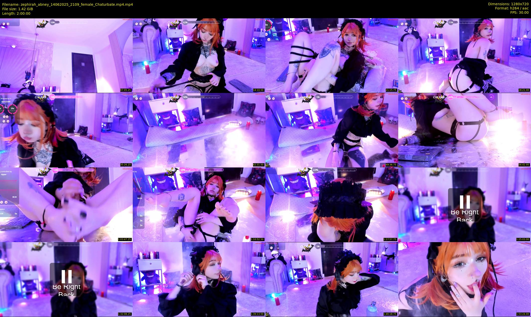 zephirah_abney — 120 minute Chaturbate female cam show recording, 720p, Jun 14, 2025