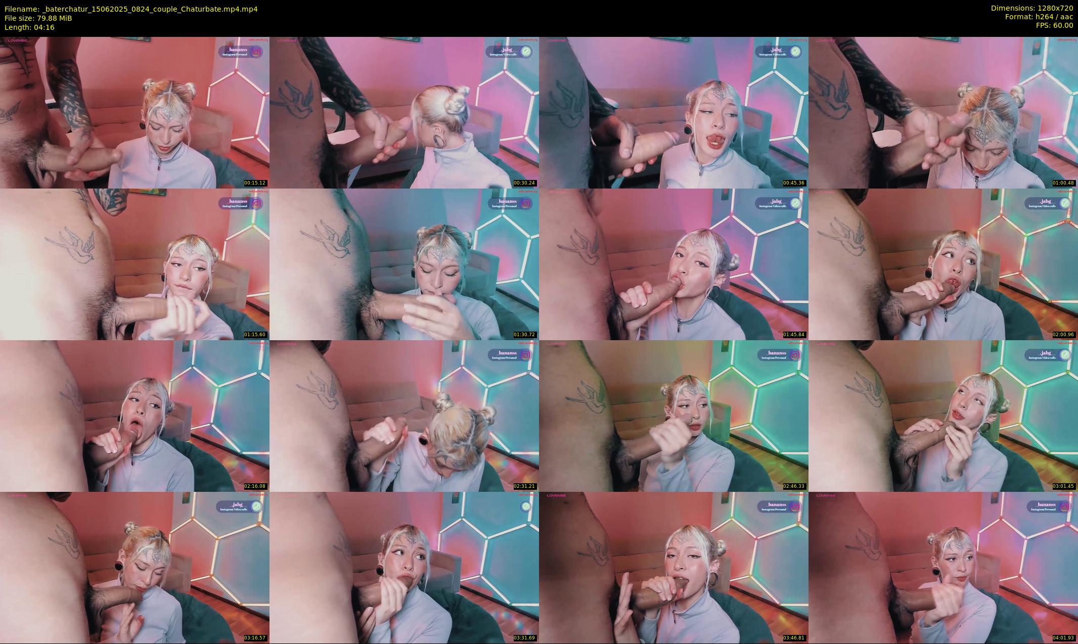 _baterchatur — 5 minute Chaturbate couple cam show recording, 720p, Jun 15, 2025