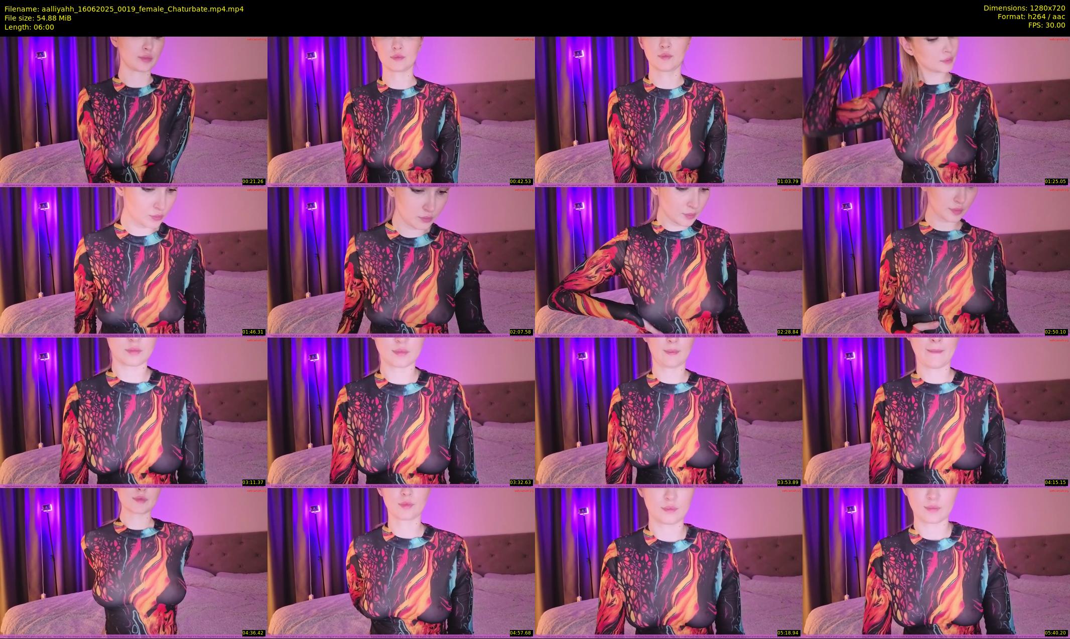 aalliyahh — 6 minute Chaturbate female cam show recording, 720p, Jun 16, 2025