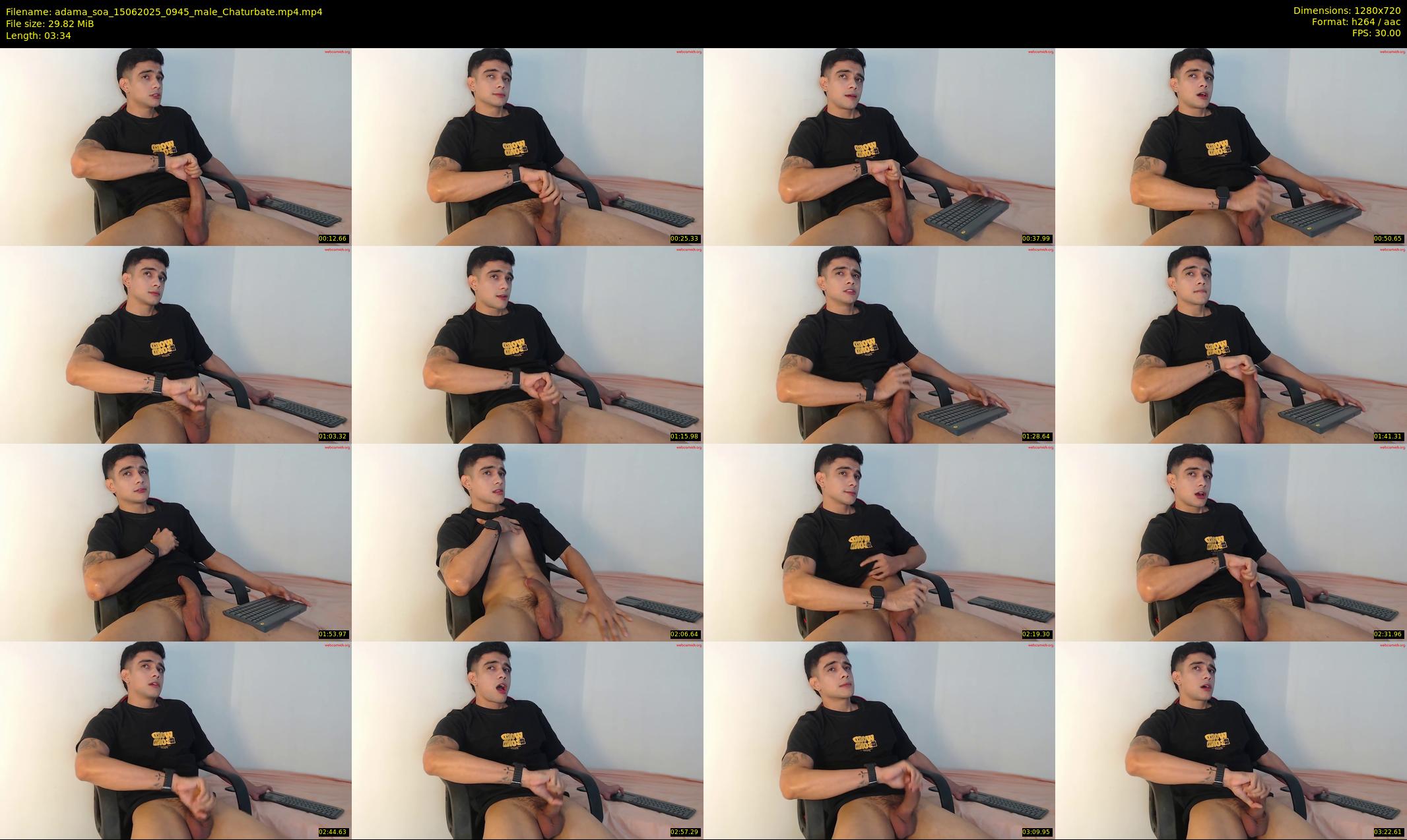 adama_soa — 4 minute Chaturbate male cam show recording, 720p, Jun 15, 2025