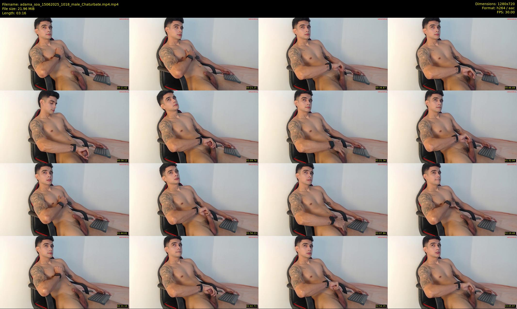 adama_soa — 4 minute Chaturbate male cam show recording, 720p, Jun 15, 2025