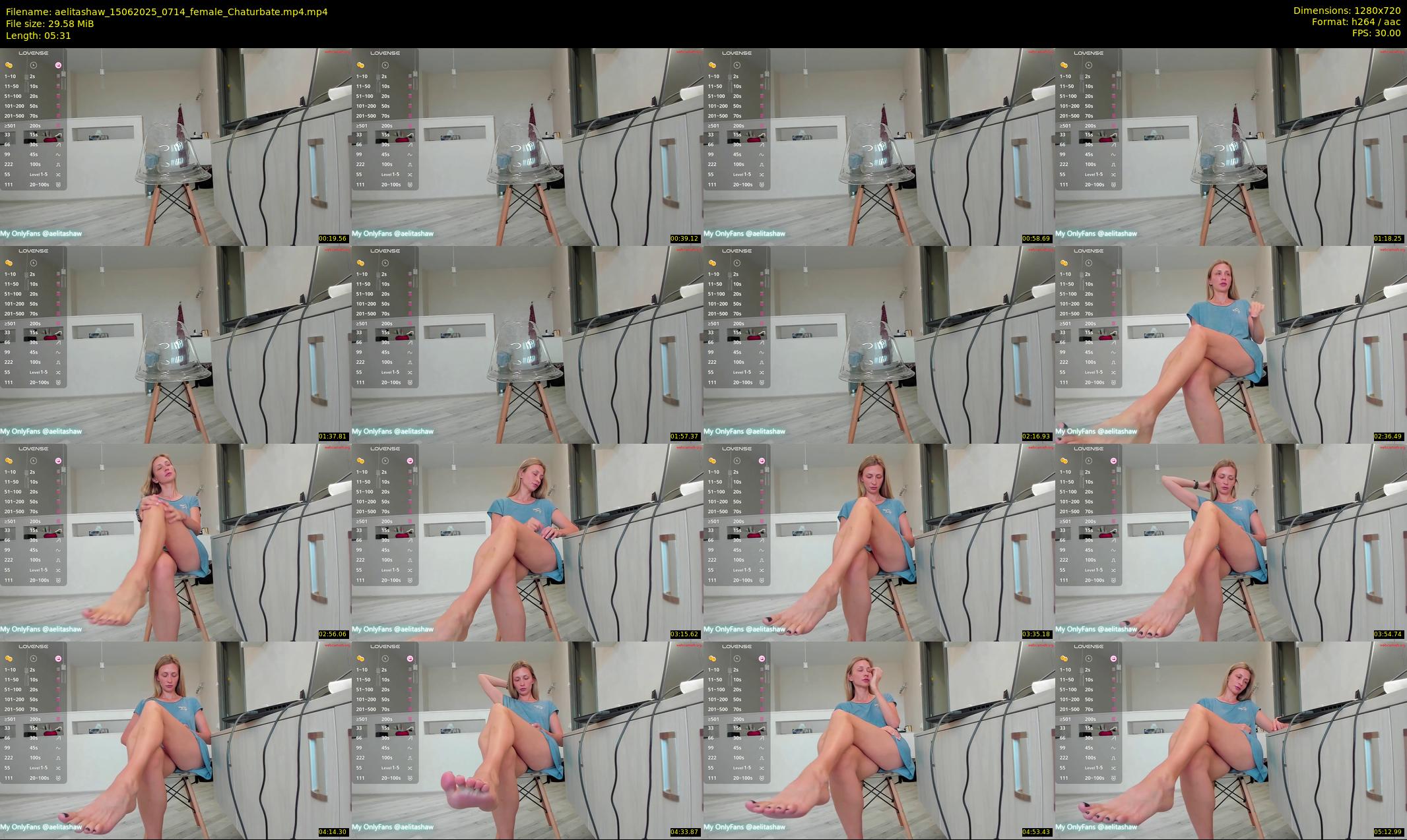 aelitashaw — 6 minute Chaturbate female cam show recording, 720p, Jun 15, 2025