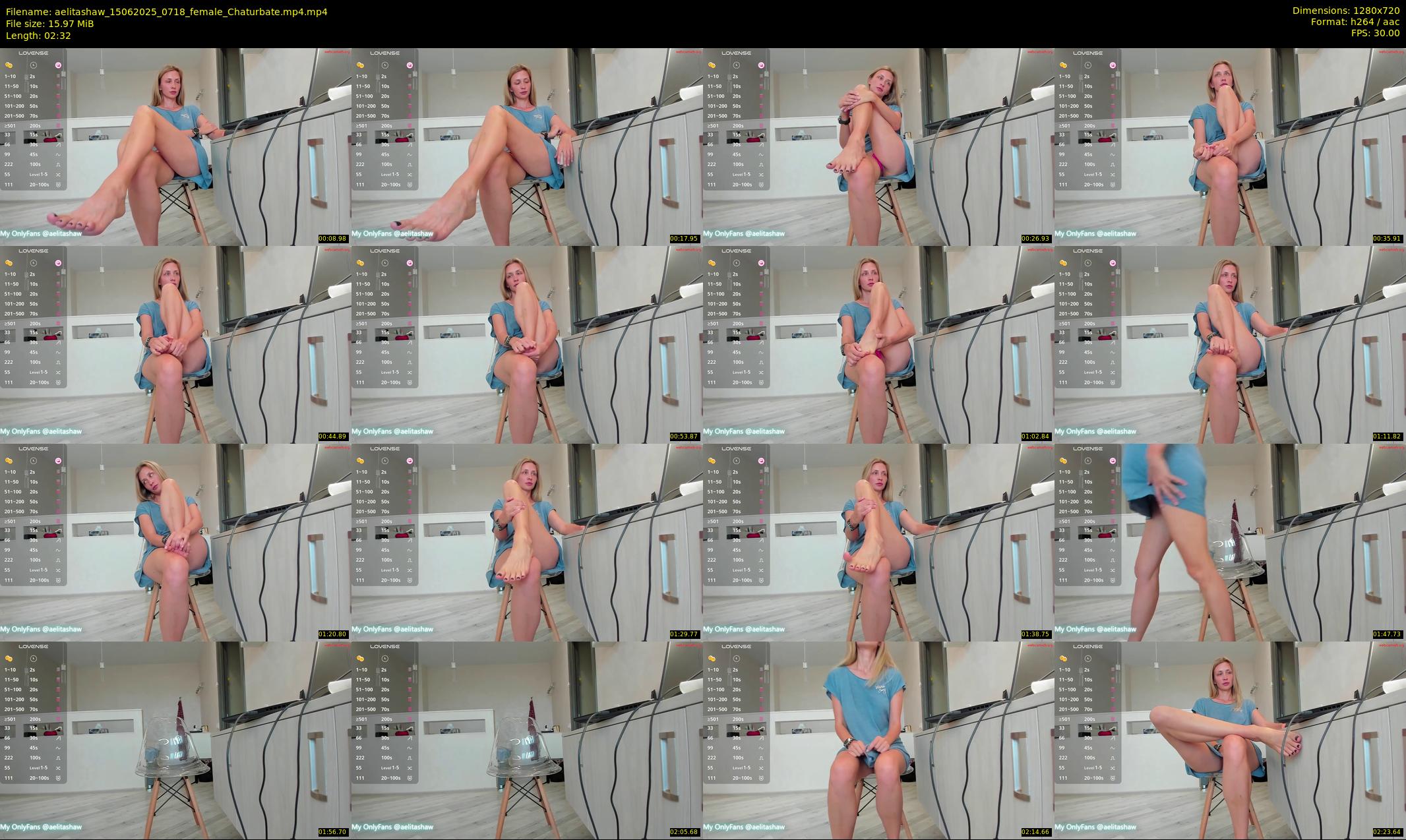 aelitashaw — 3 minute Chaturbate female cam show recording, 720p, Jun 15, 2025