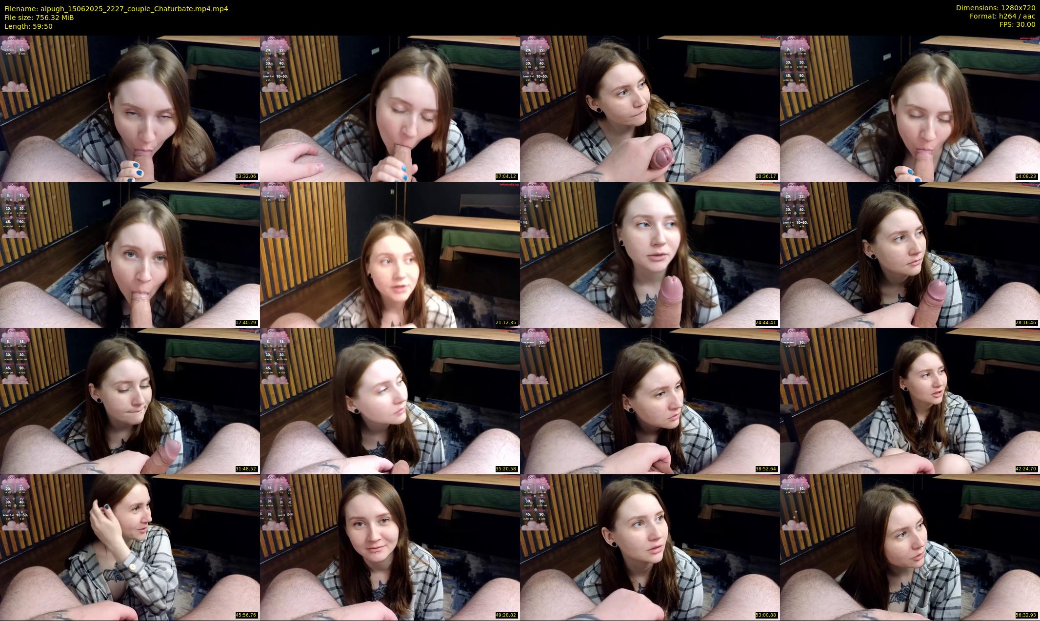 alpugh — 60 minute Chaturbate couple cam show recording, 720p, Jun 15, 2025