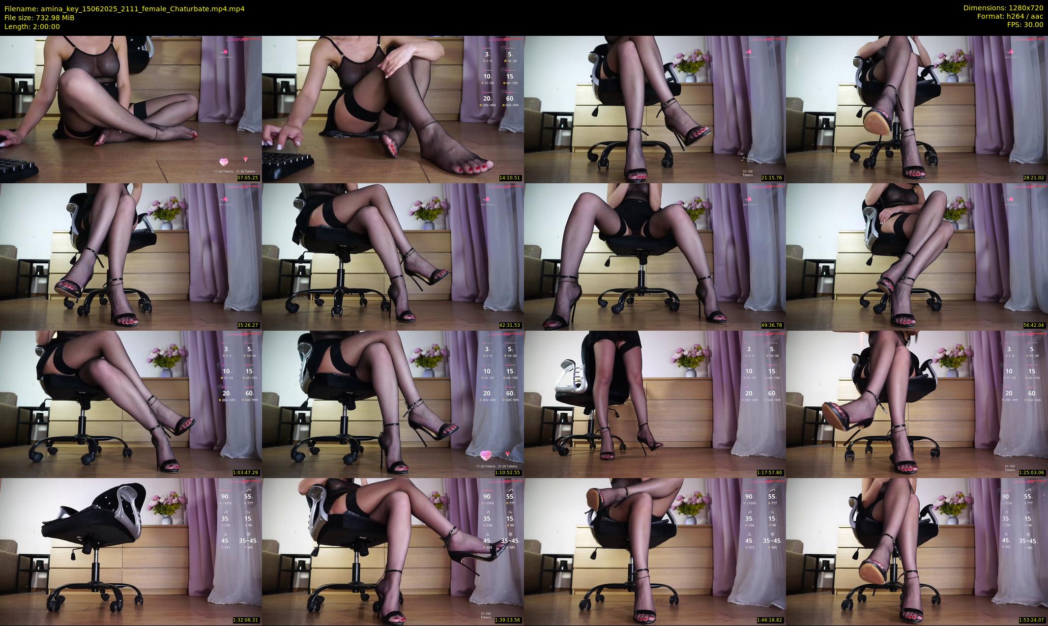 amina_key — 120 minute Chaturbate female cam show recording, 720p, Jun 15, 2025