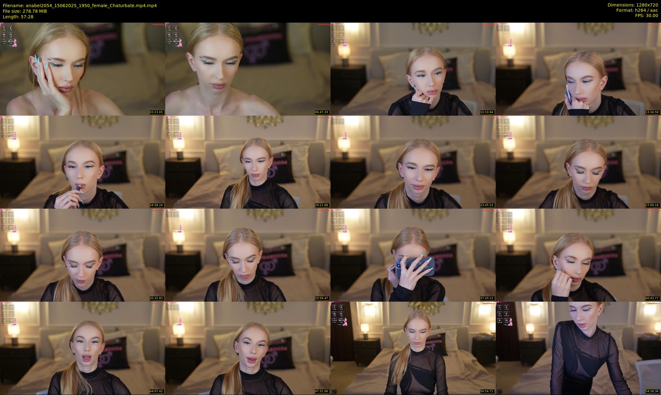anabel2054 — 58 minute Chaturbate female cam show recording, 720p, Jun 15, 2025
