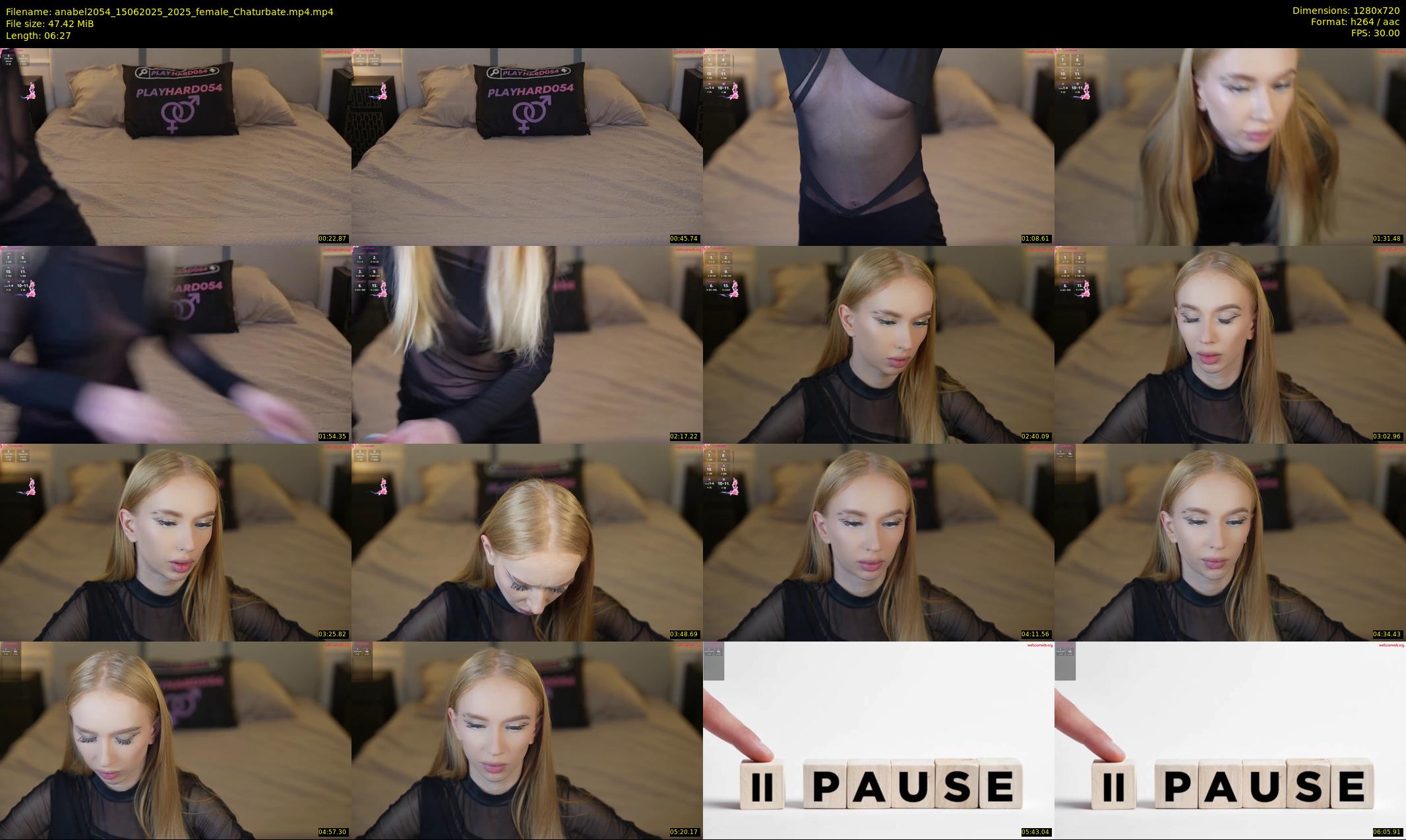 anabel2054 — 7 minute Chaturbate female cam show recording, 720p, Jun 15, 2025
