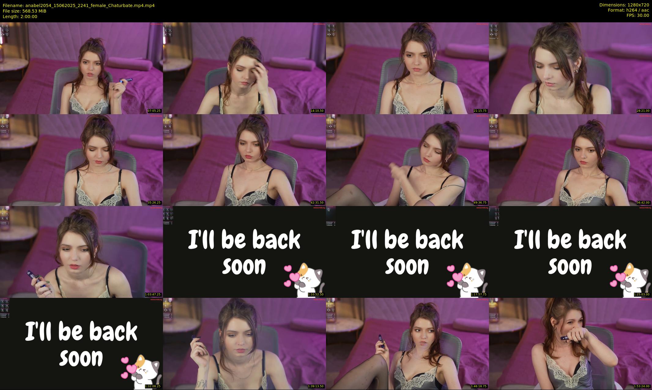 anabel2054 — 120 minute Chaturbate female cam show recording, 720p, Jun 15, 2025