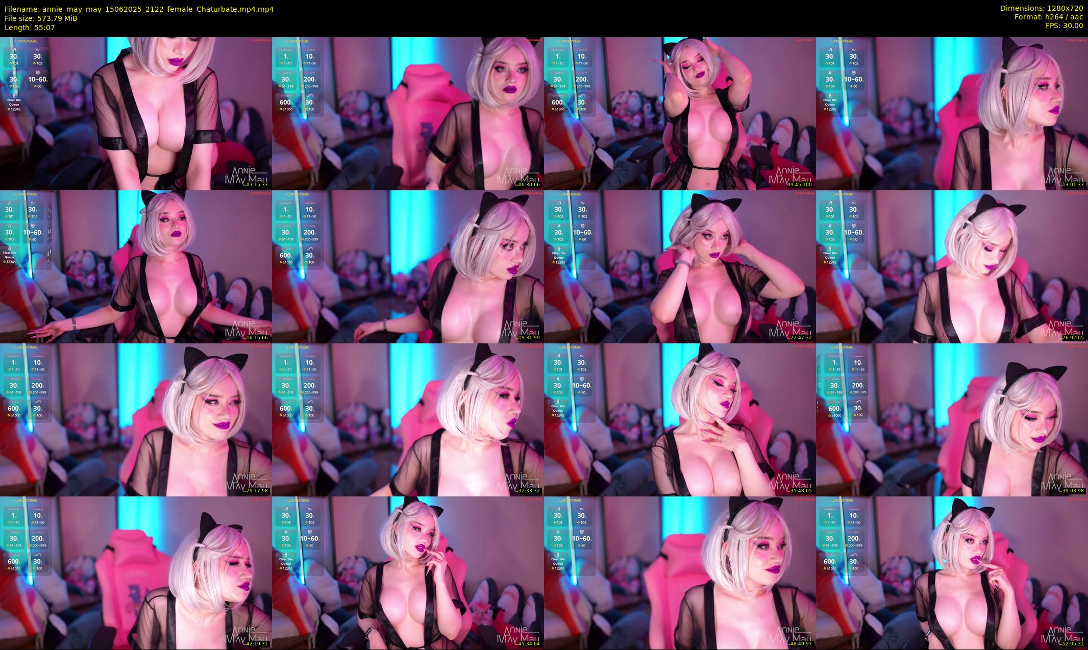 annie_may_may — 56 minute Chaturbate female cam show recording, 720p, Jun 15, 2025