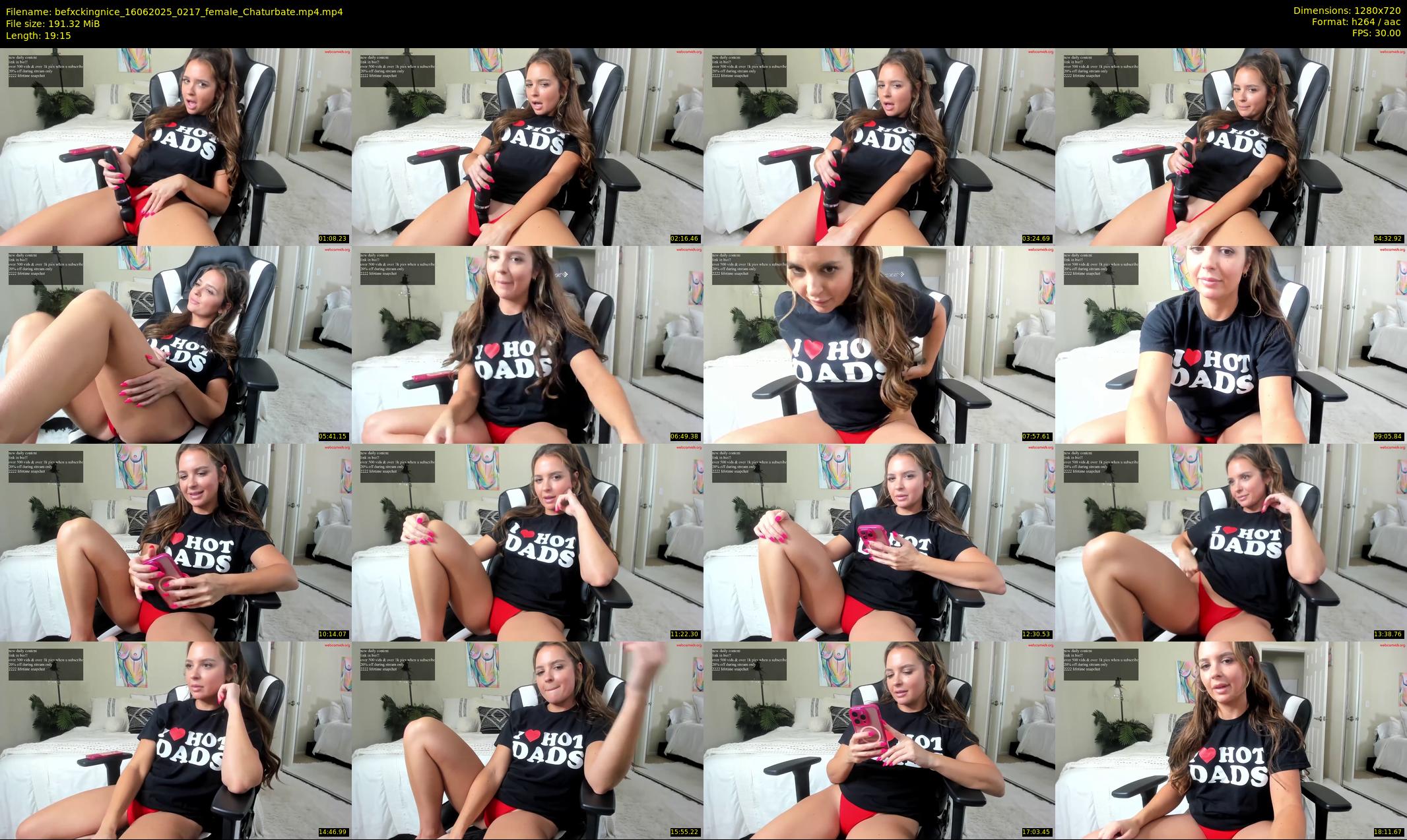 befxckingnice — 20 minute Chaturbate female cam show recording, 720p, Jun 16, 2025