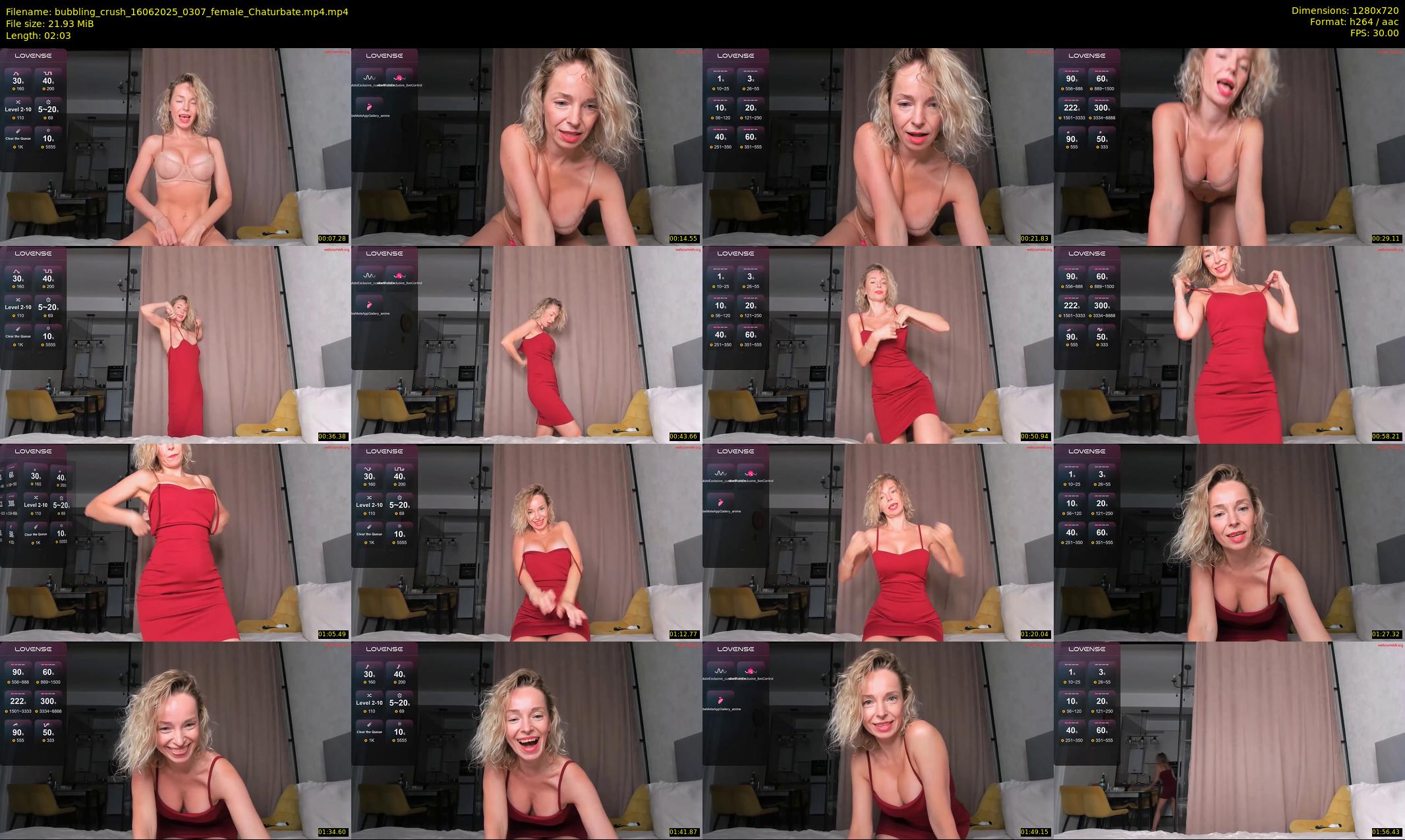 bubbling_crush — 3 minute Chaturbate female cam show recording, 720p, Jun 16, 2025
