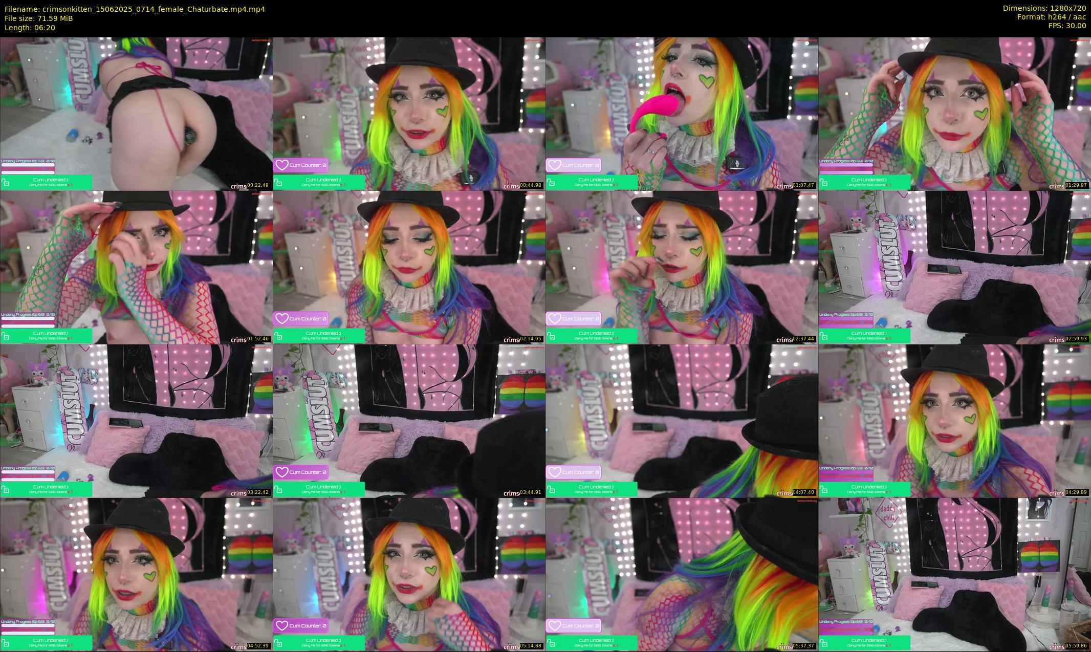 crimsonkitten — 7 minute Chaturbate female cam show recording, 720p, Jun 15, 2025