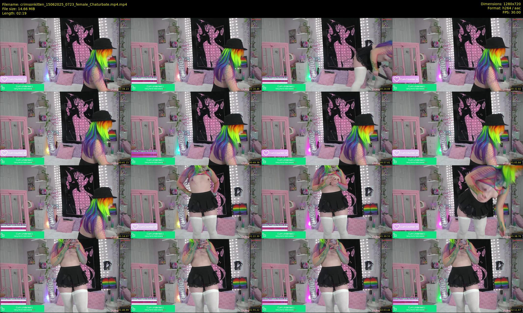 crimsonkitten — 3 minute Chaturbate female cam show recording, 720p, Jun 15, 2025
