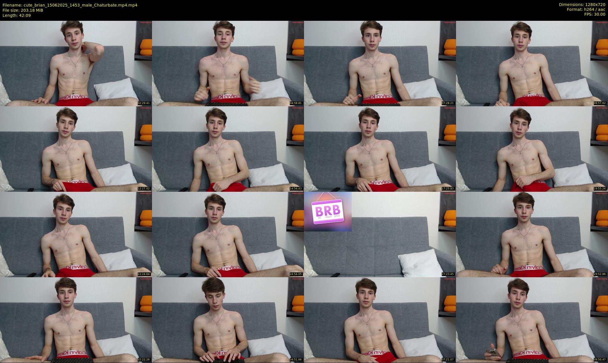 cute_brian — 43 minute Chaturbate male cam show recording, 720p, Jun 15, 2025