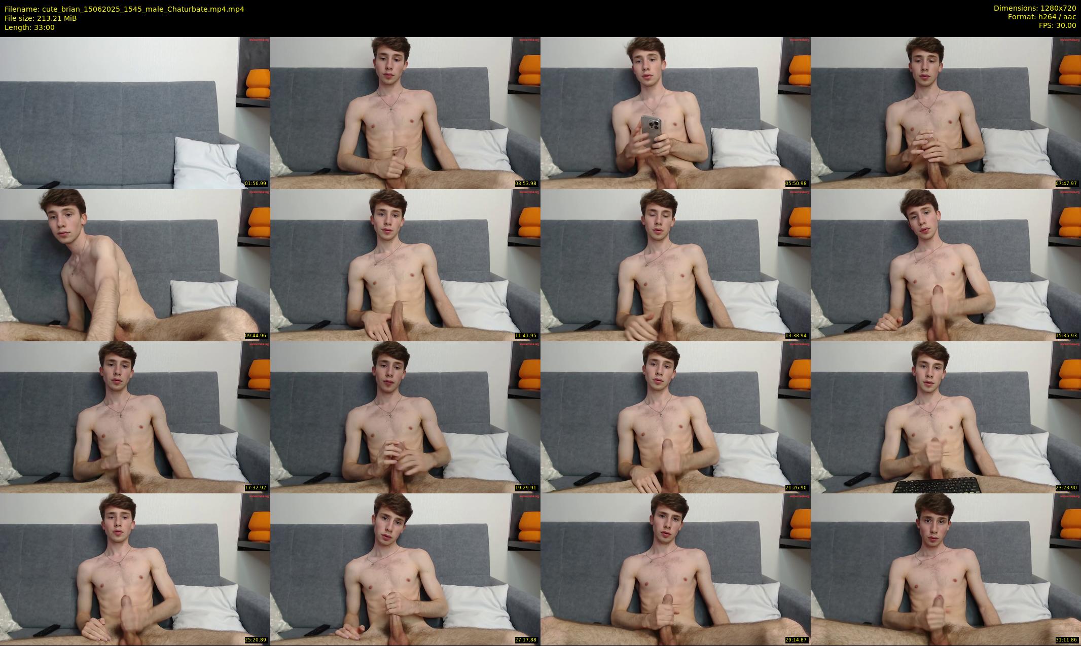 cute_brian — 33 minute Chaturbate male cam show recording, 720p, Jun 15, 2025