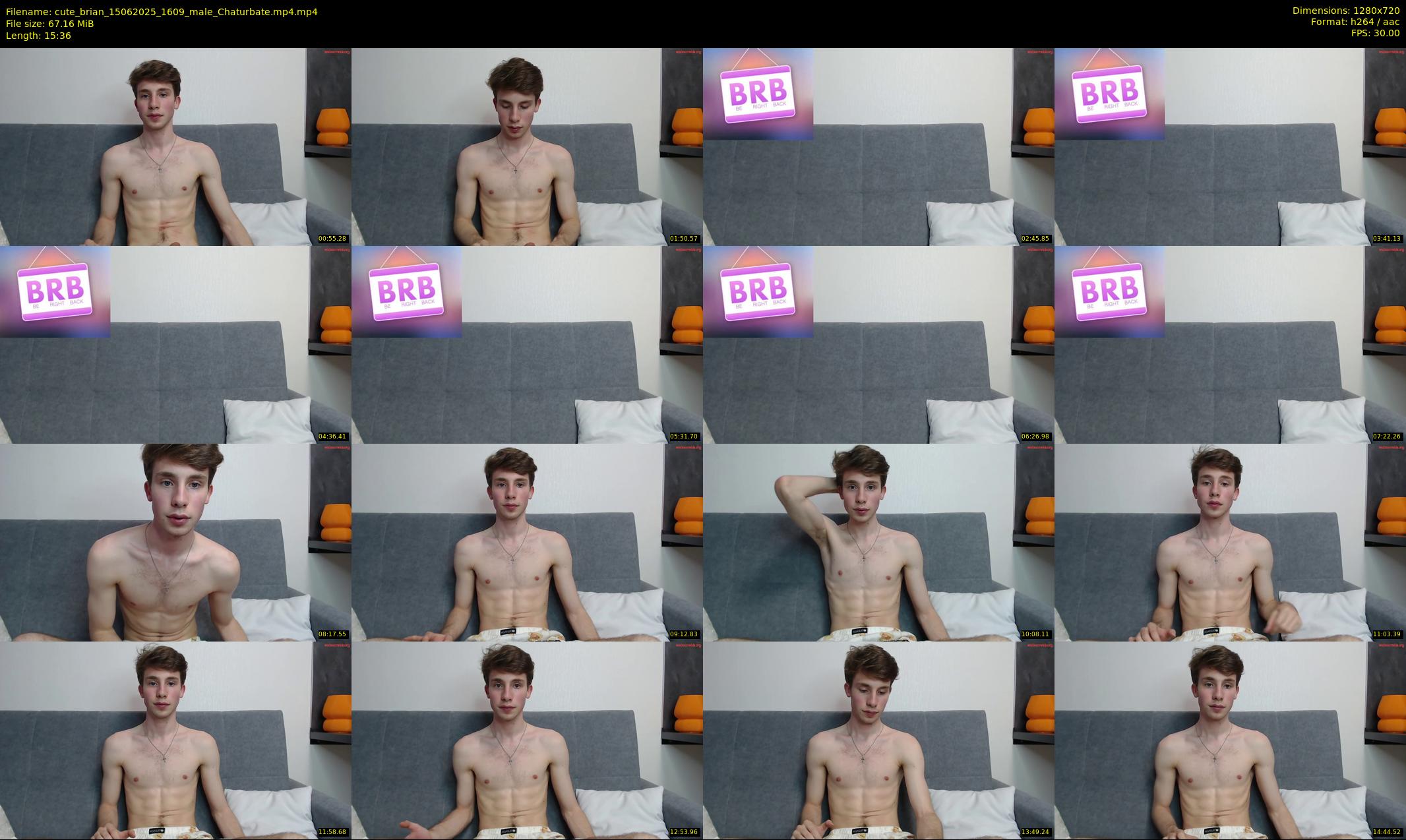 cute_brian — 16 minute Chaturbate male cam show recording, 720p, Jun 15, 2025