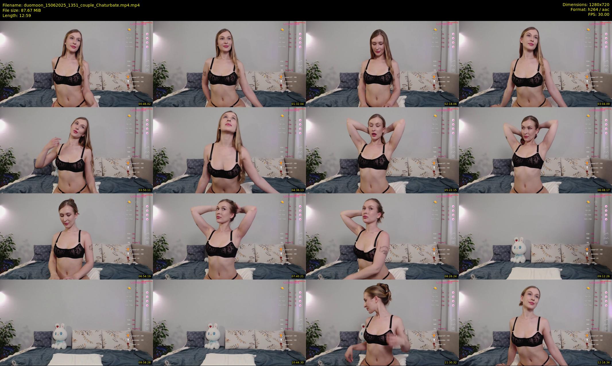 duomoon — 13 minute Chaturbate couple cam show recording, 720p, Jun 15, 2025
