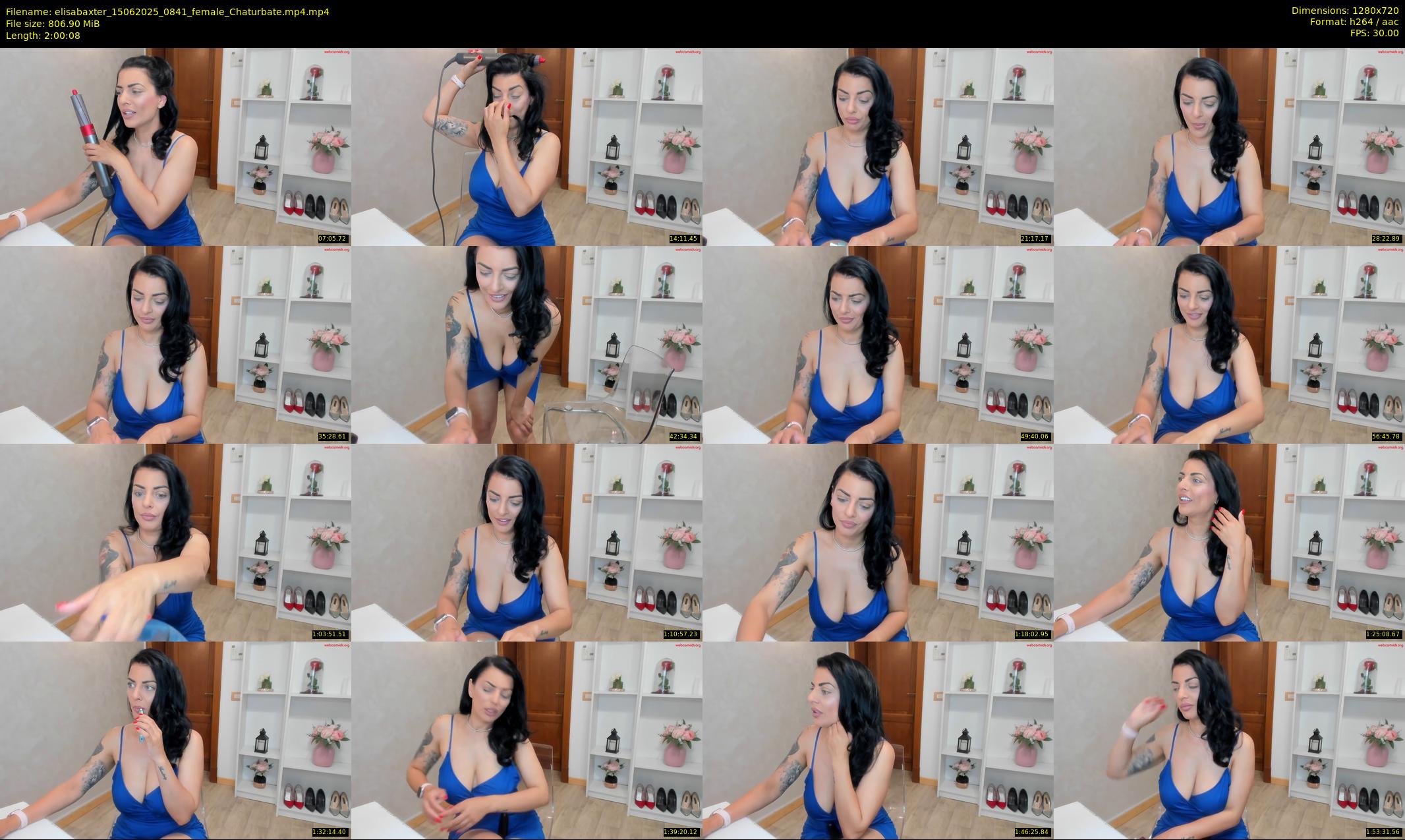 elisabaxter — 121 minute Chaturbate female cam show recording, 720p, Jun 15, 2025
