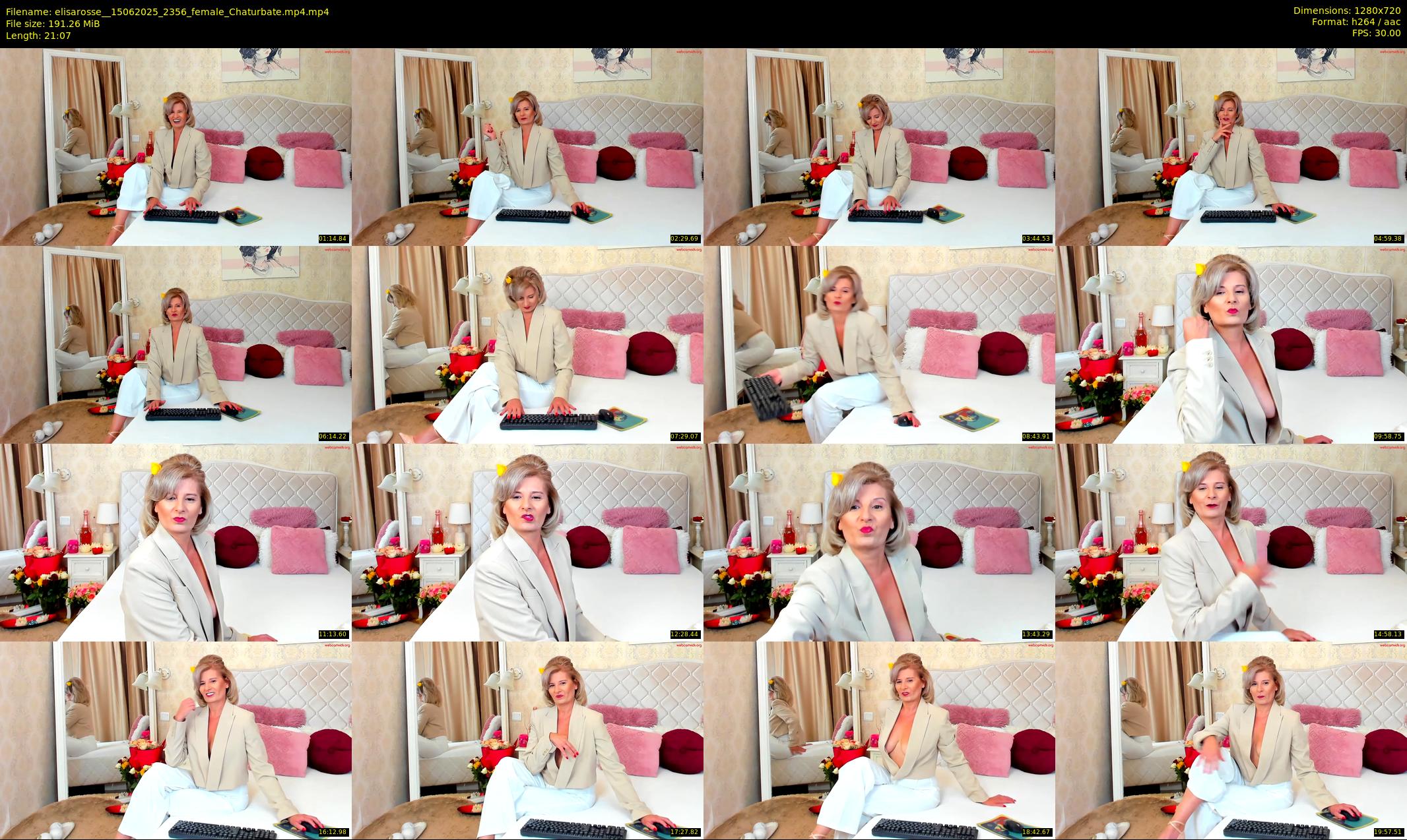 elisarosse_ — 22 minute Chaturbate female cam show recording, 720p, Jun 15, 2025