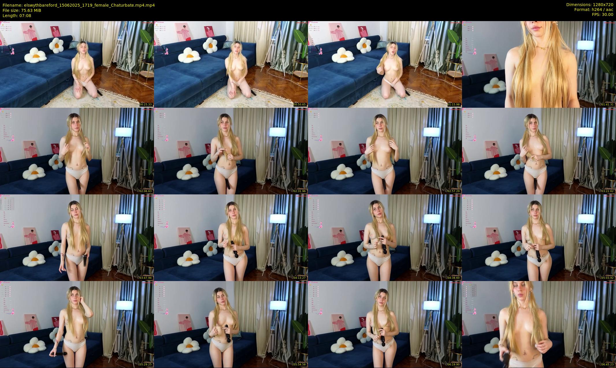 elswythbareford — 8 minute Chaturbate female cam show recording, 720p, Jun 15, 2025