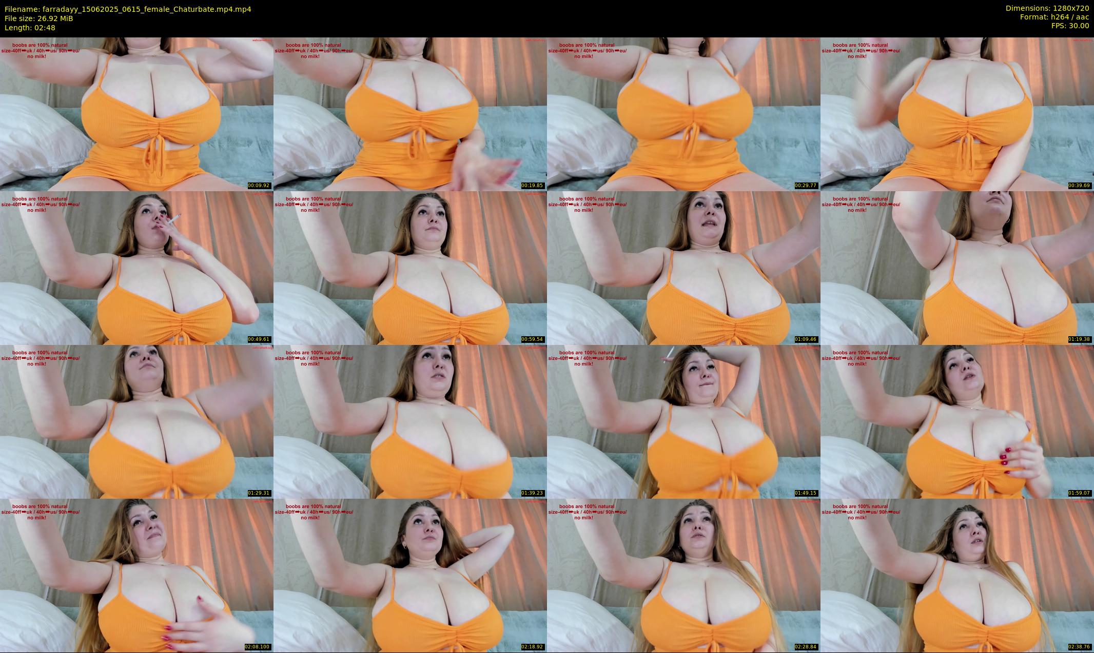farradayy — 3 minute Chaturbate female cam show recording, 720p, Jun 15, 2025