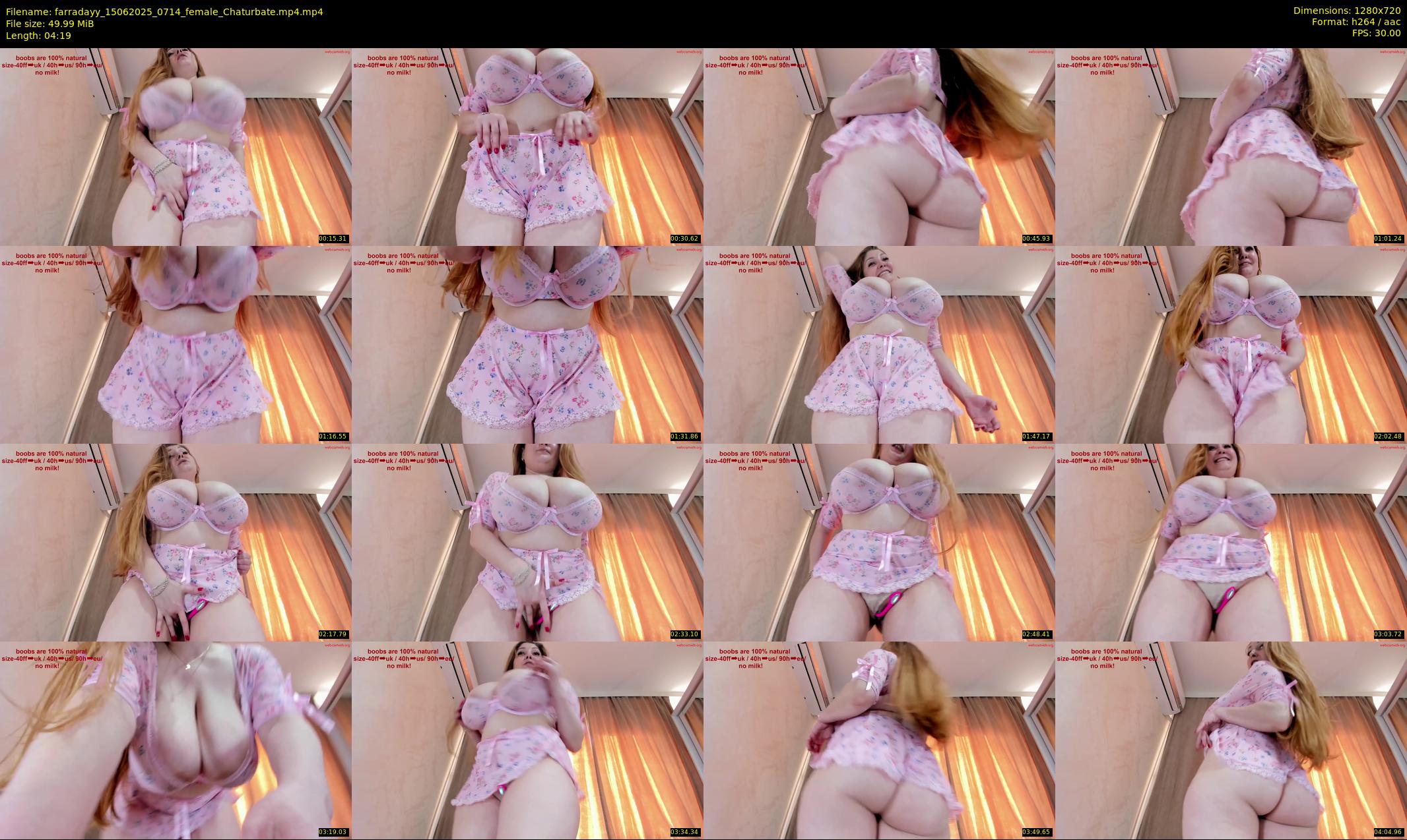 farradayy — 5 minute Chaturbate female cam show recording, 720p, Jun 15, 2025
