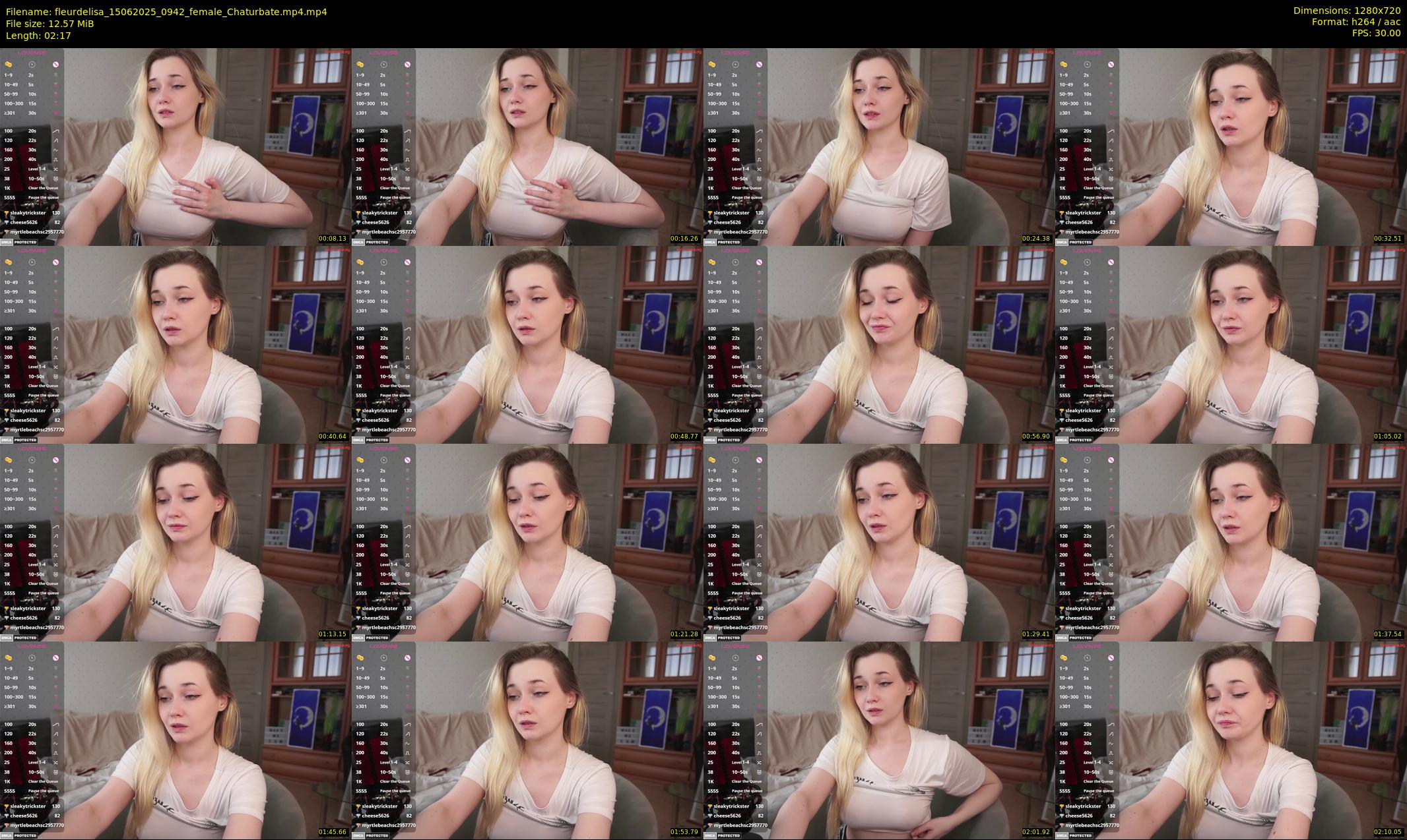 fleurdelisa — 3 minute Chaturbate female cam show recording, 720p, Jun 15, 2025