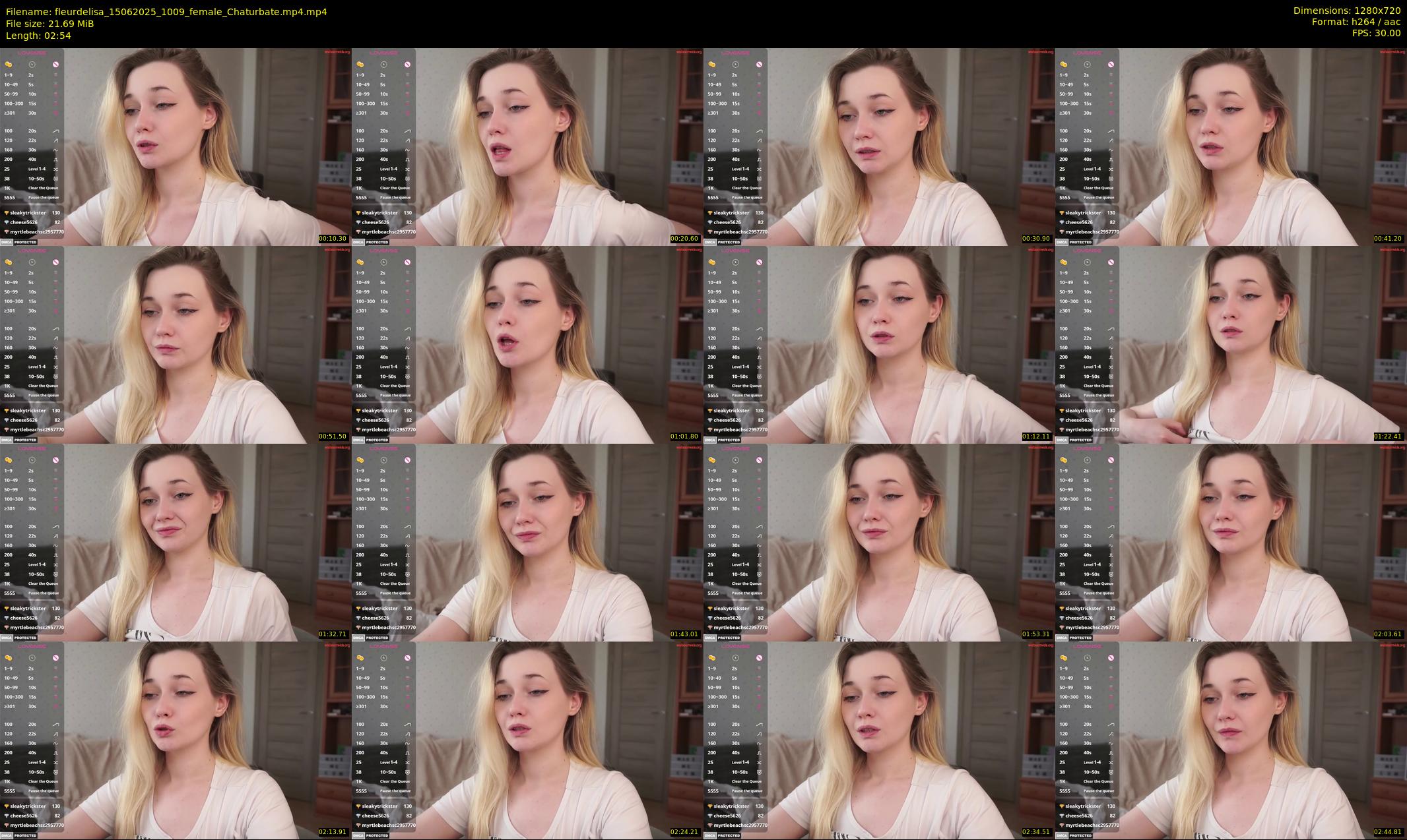 fleurdelisa — 3 minute Chaturbate female cam show recording, 720p, Jun 15, 2025