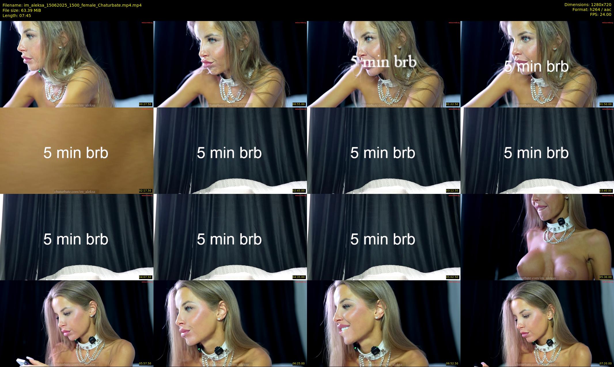 im_aleksa — 8 minute Chaturbate female cam show recording, 720p, Jun 15, 2025