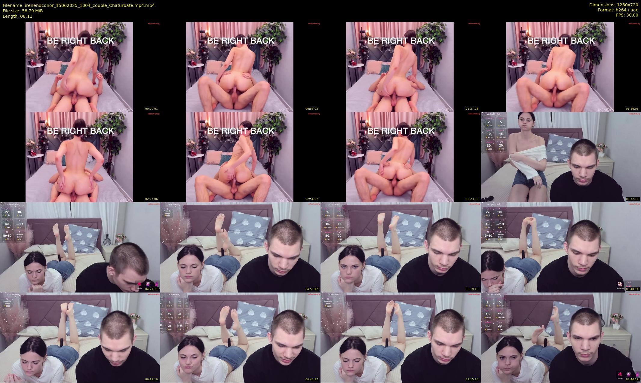 irenendconor — 9 minute Chaturbate couple cam show recording, 720p, Jun 15, 2025