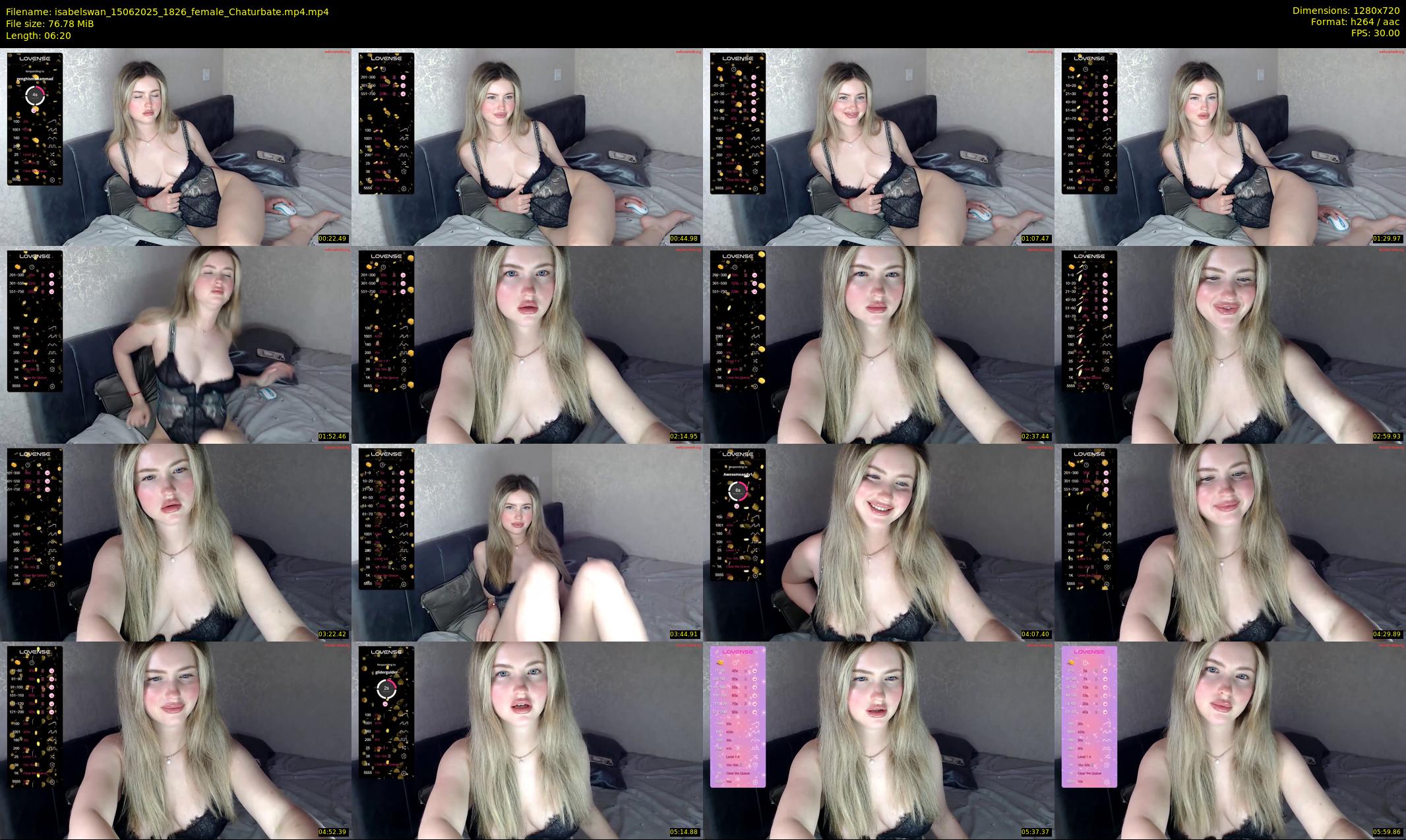 isabelswan — 7 minute Chaturbate female cam show recording, 720p, Jun 15, 2025