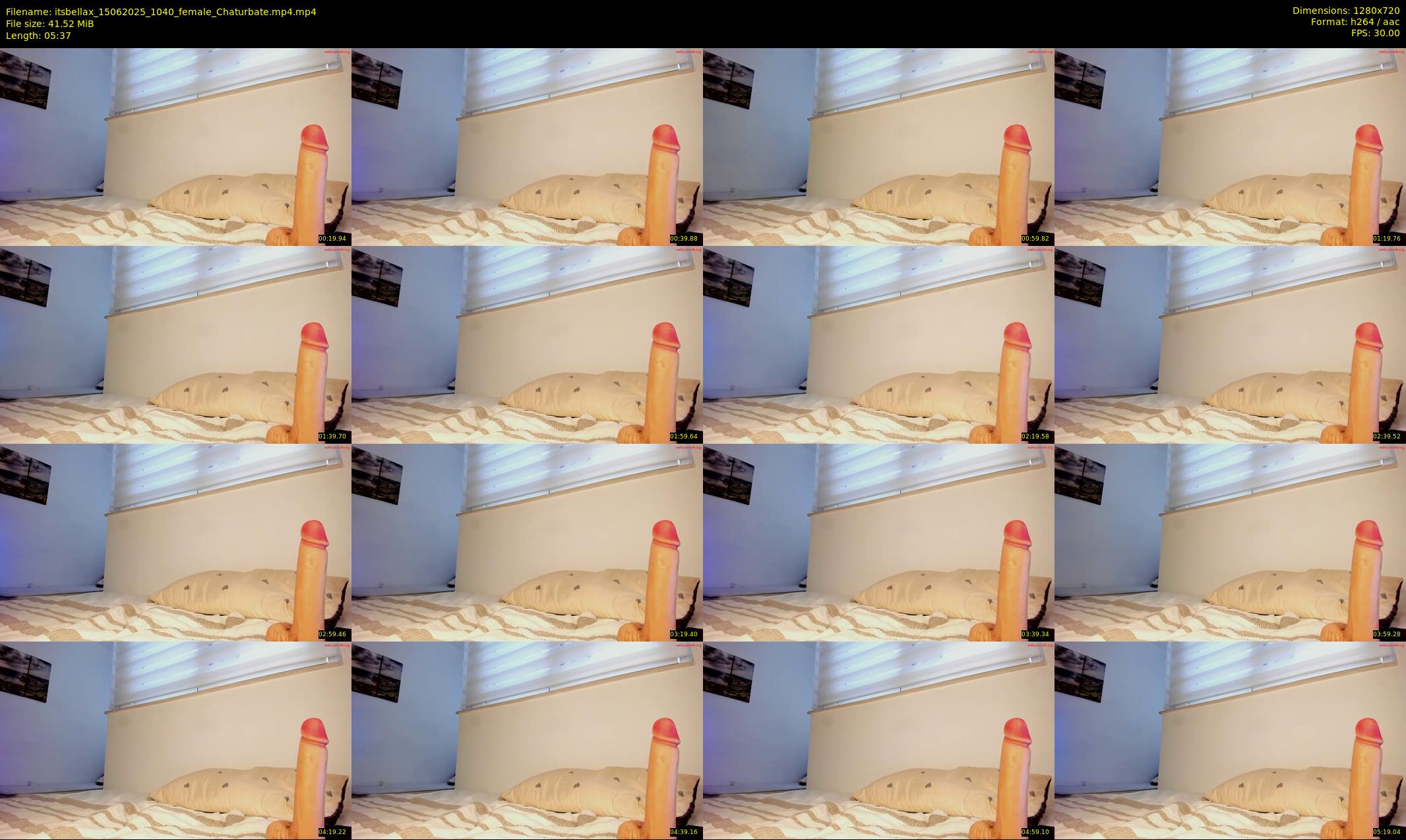 itsbellax — 6 minute Chaturbate female cam show recording, 720p, Jun 15, 2025