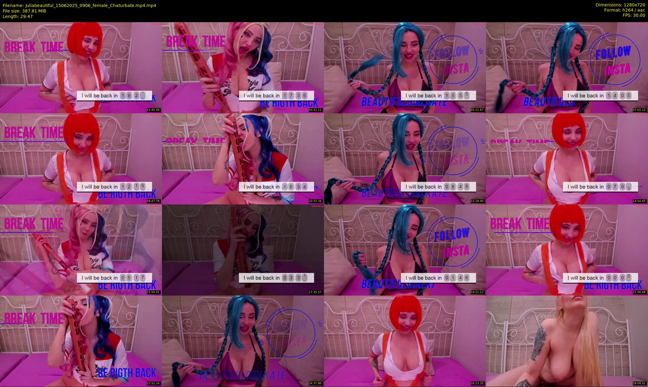 juliabeautiful — 30 minute Chaturbate female cam show recording, 720p, Jun 15, 2025