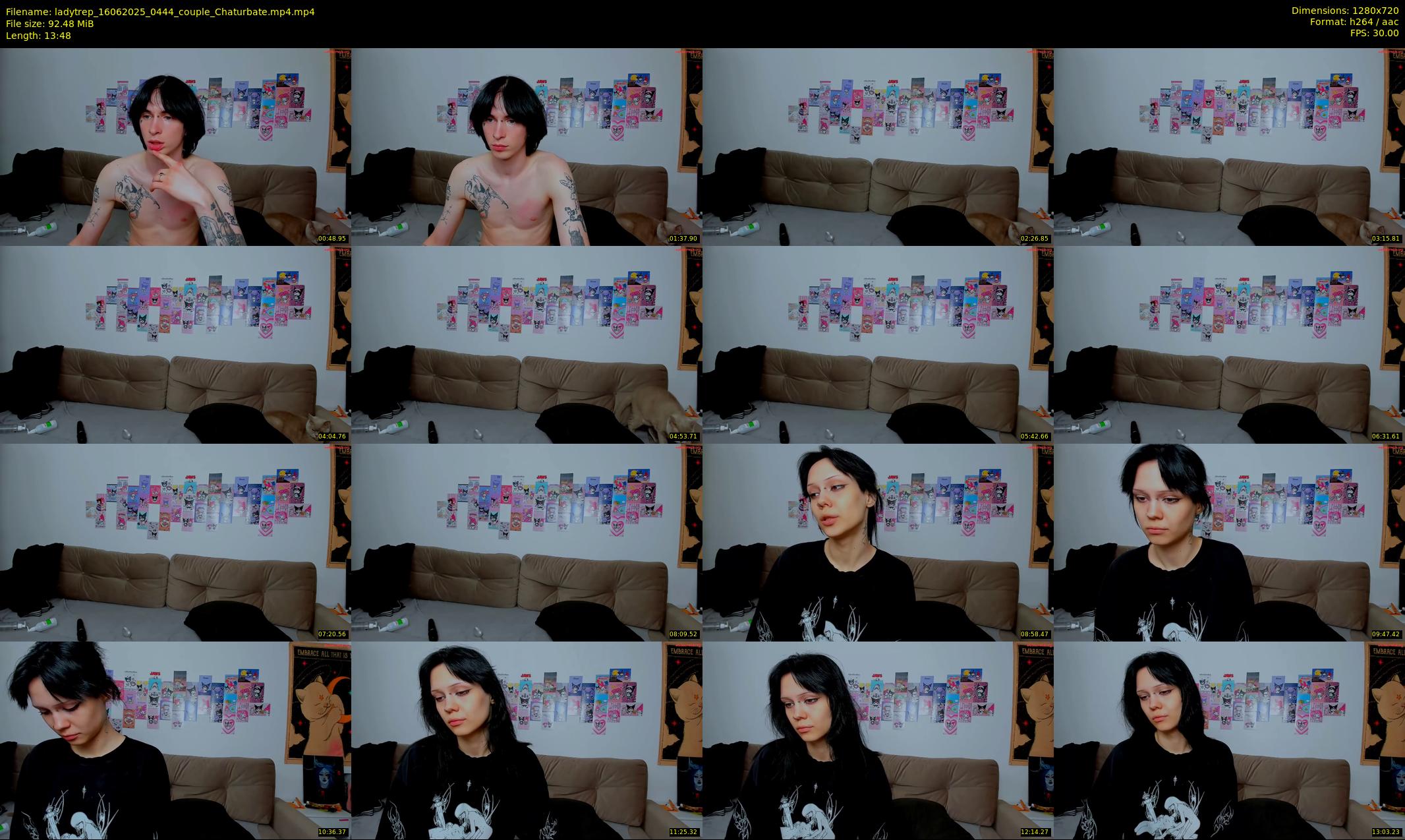 ladytrep — 14 minute Chaturbate couple cam show recording, 720p, Jun 16, 2025