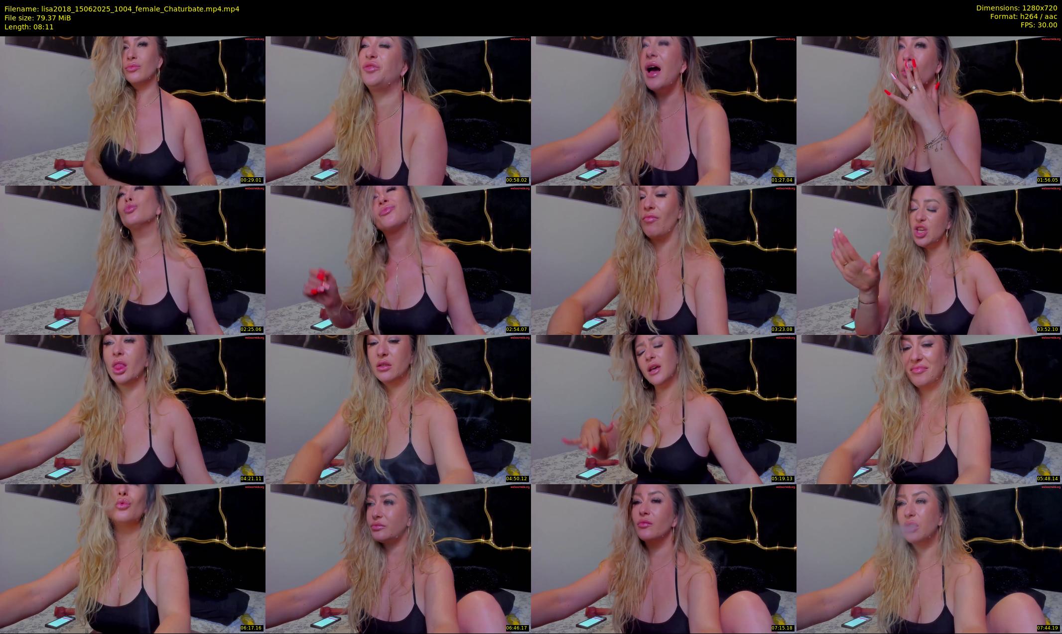 lisa2018 — 9 minute Chaturbate female cam show recording, 720p, Jun 15, 2025