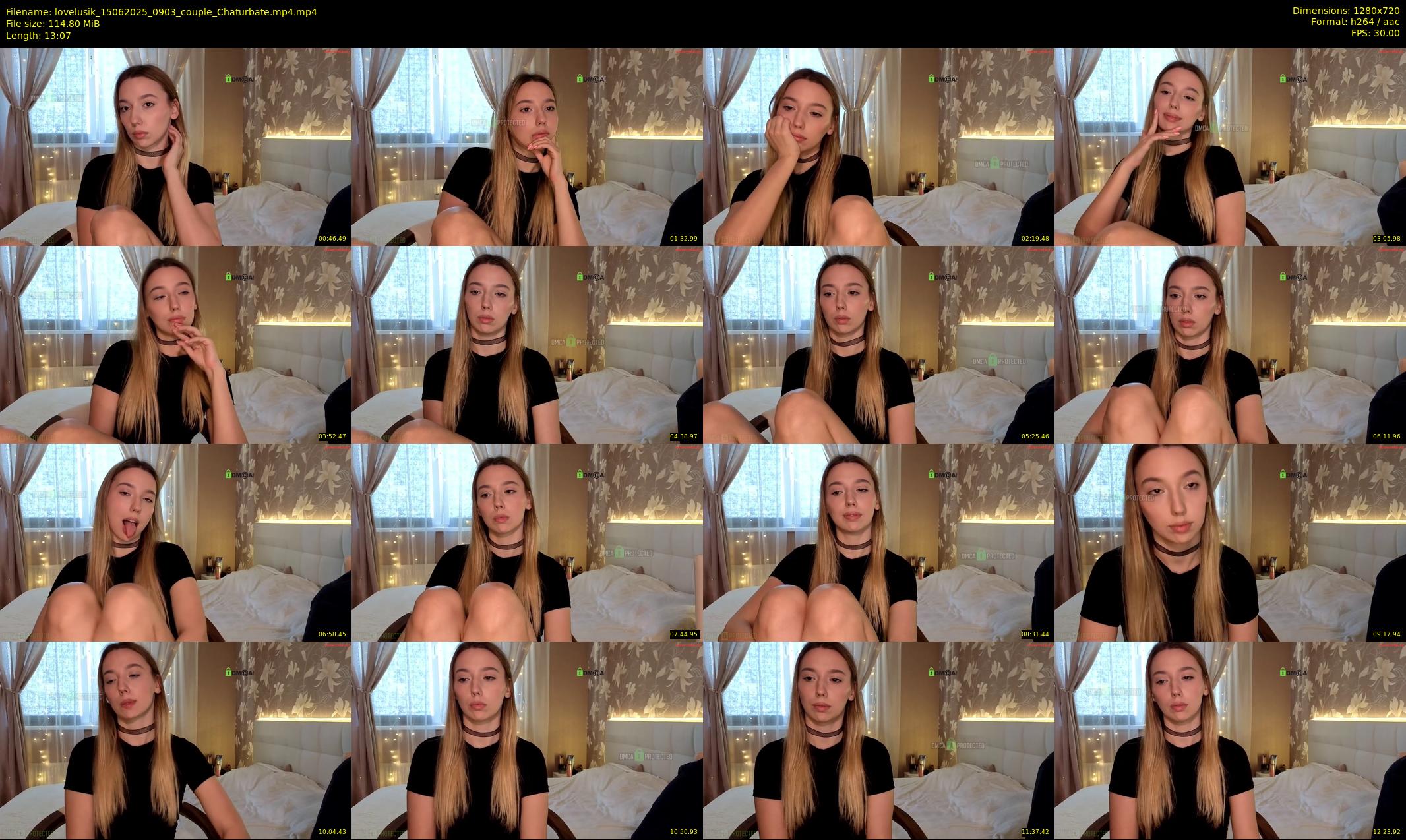 lovelusik — 14 minute Chaturbate couple cam show recording, 720p, Jun 15, 2025