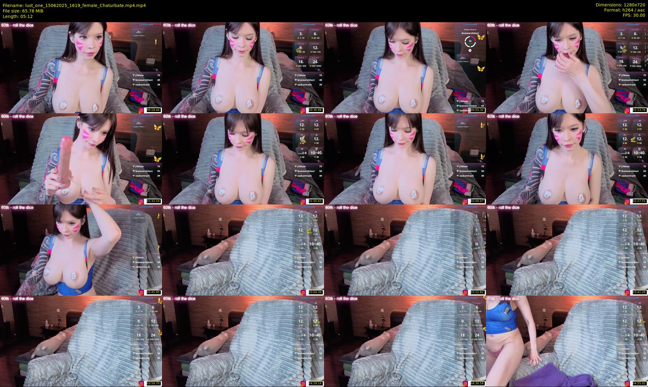 lust_one — 6 minute Chaturbate female cam show recording, 720p, Jun 15, 2025