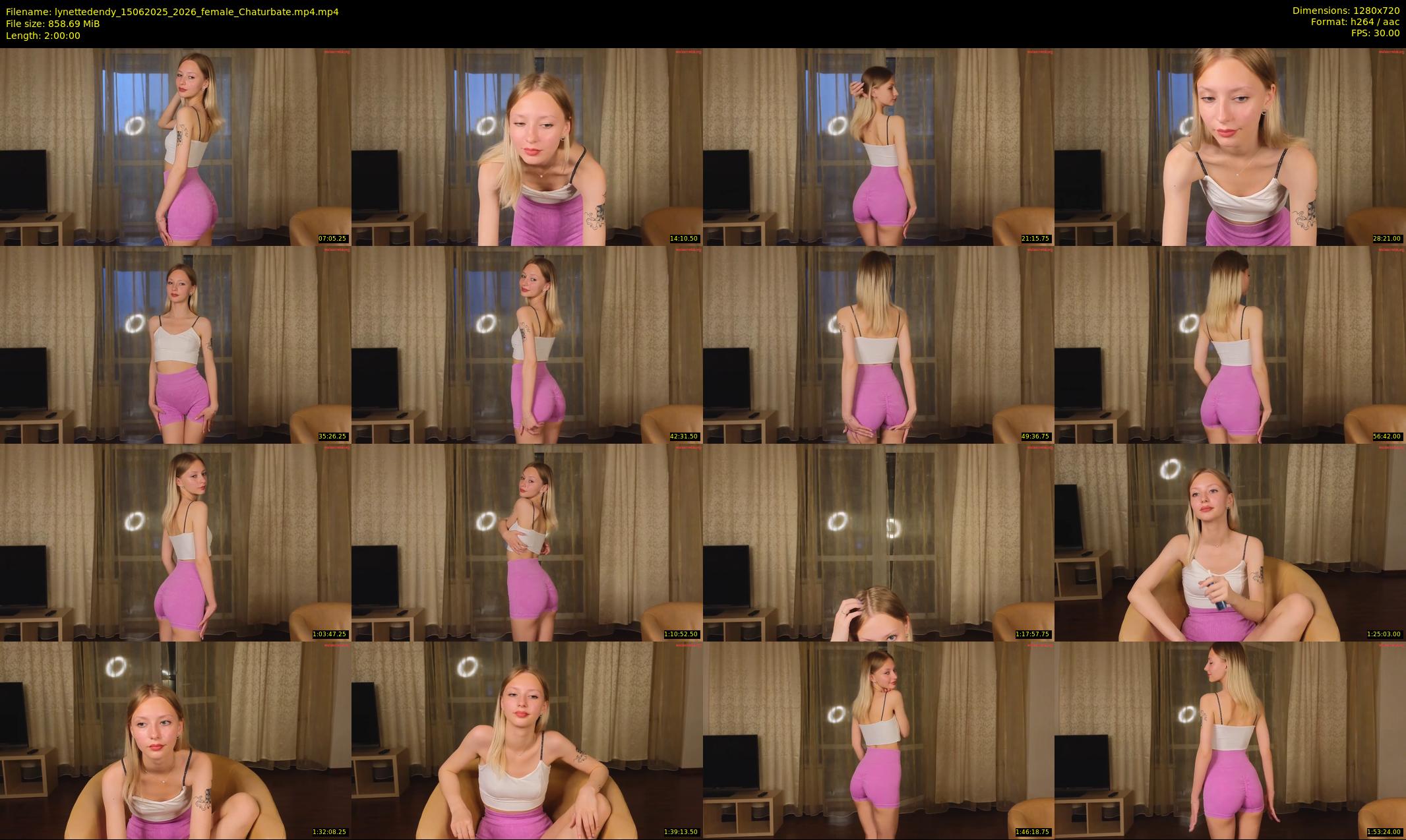 lynettedendy — 120 minute Chaturbate female cam show recording, 720p, Jun 15, 2025
